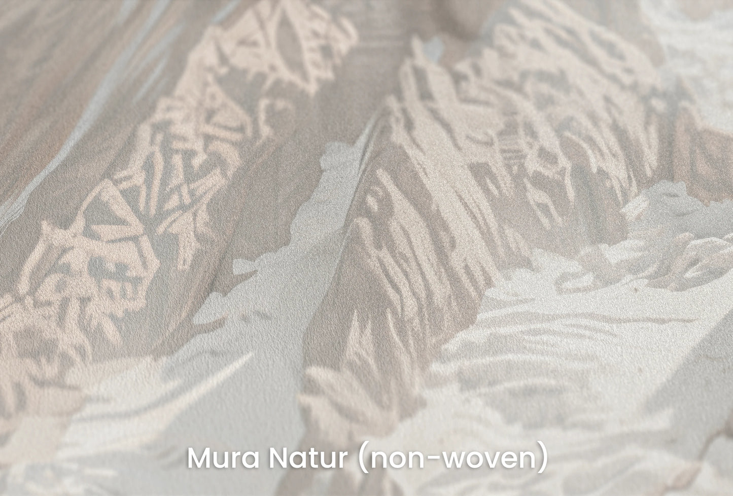 Zbliżenie na artystyczną fototapetę o nazwie Gentle Slopes na podłożu Mura Natur (non-woven) - naturalne i ekologiczne podłoże.