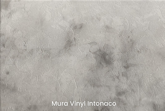 Zbliżenie na artystyczną fototapetę o nazwie MOONLIT OCEAN HARMONY na podłożu Mura Vinyl Intonaco - struktura tartego tynku.
