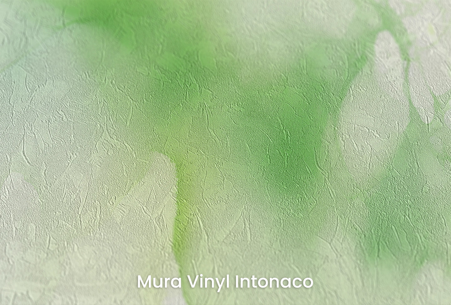 Zbliżenie na artystyczną fototapetę o nazwie Wiosenny Powiew na podłożu Mura Vinyl Intonaco - struktura tartego tynku.