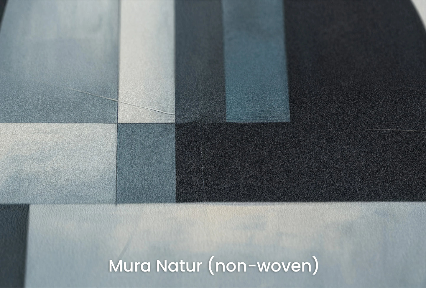 Zbliżenie na artystyczną fototapetę o nazwie Geometric Depths na podłożu Mura Natur (non-woven) - naturalne i ekologiczne podłoże.