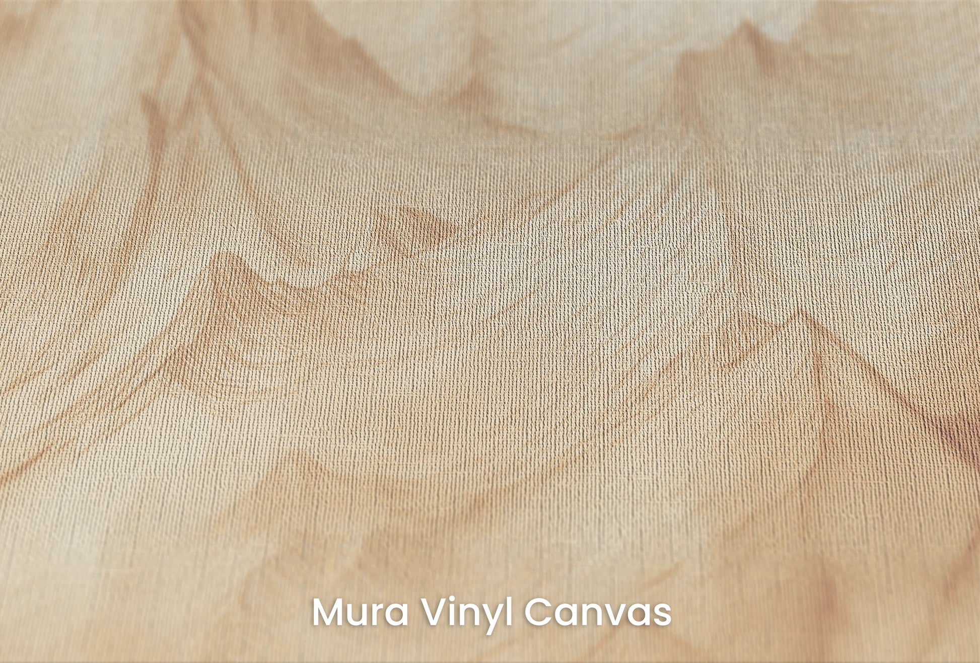 Zbliżenie na artystyczną fototapetę o nazwie Pastel Canyons na podłożu Mura Vinyl Canvas - faktura naturalnego płótna.