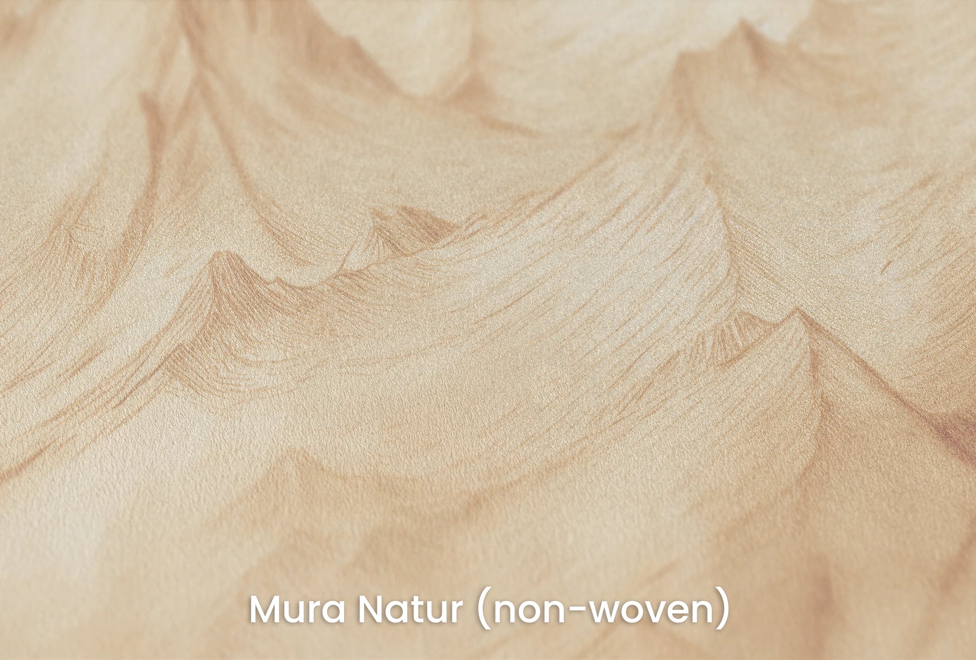 Zbliżenie na artystyczną fototapetę o nazwie Pastel Canyons na podłożu Mura Natur (non-woven) - naturalne i ekologiczne podłoże.