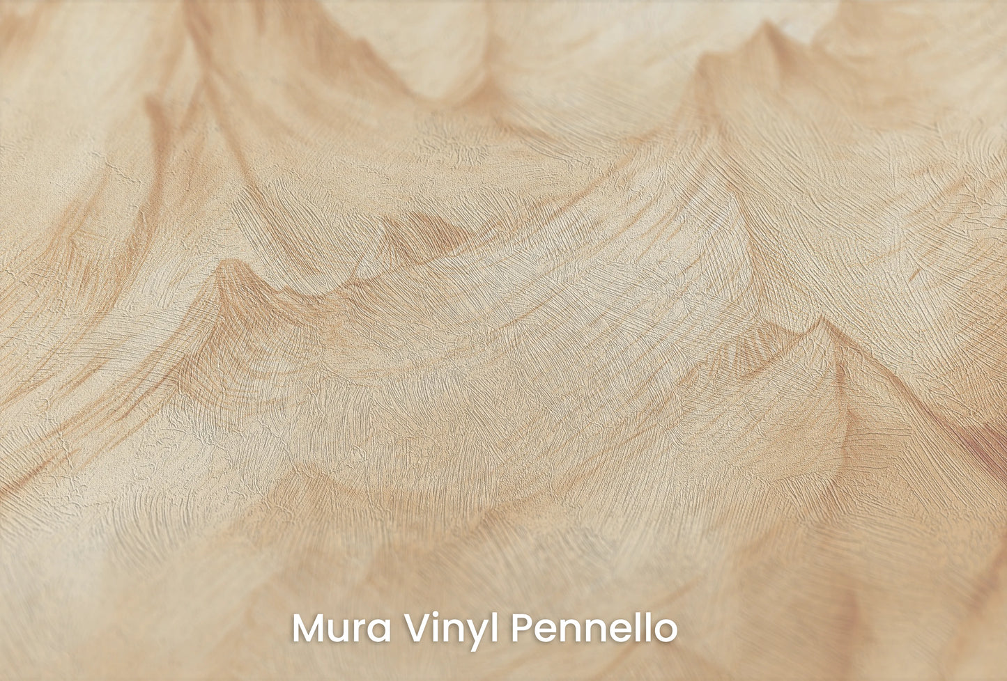 Zbliżenie na artystyczną fototapetę o nazwie Pastel Canyons na podłożu Mura Vinyl Pennello - faktura pociągnięć pędzla malarskiego.