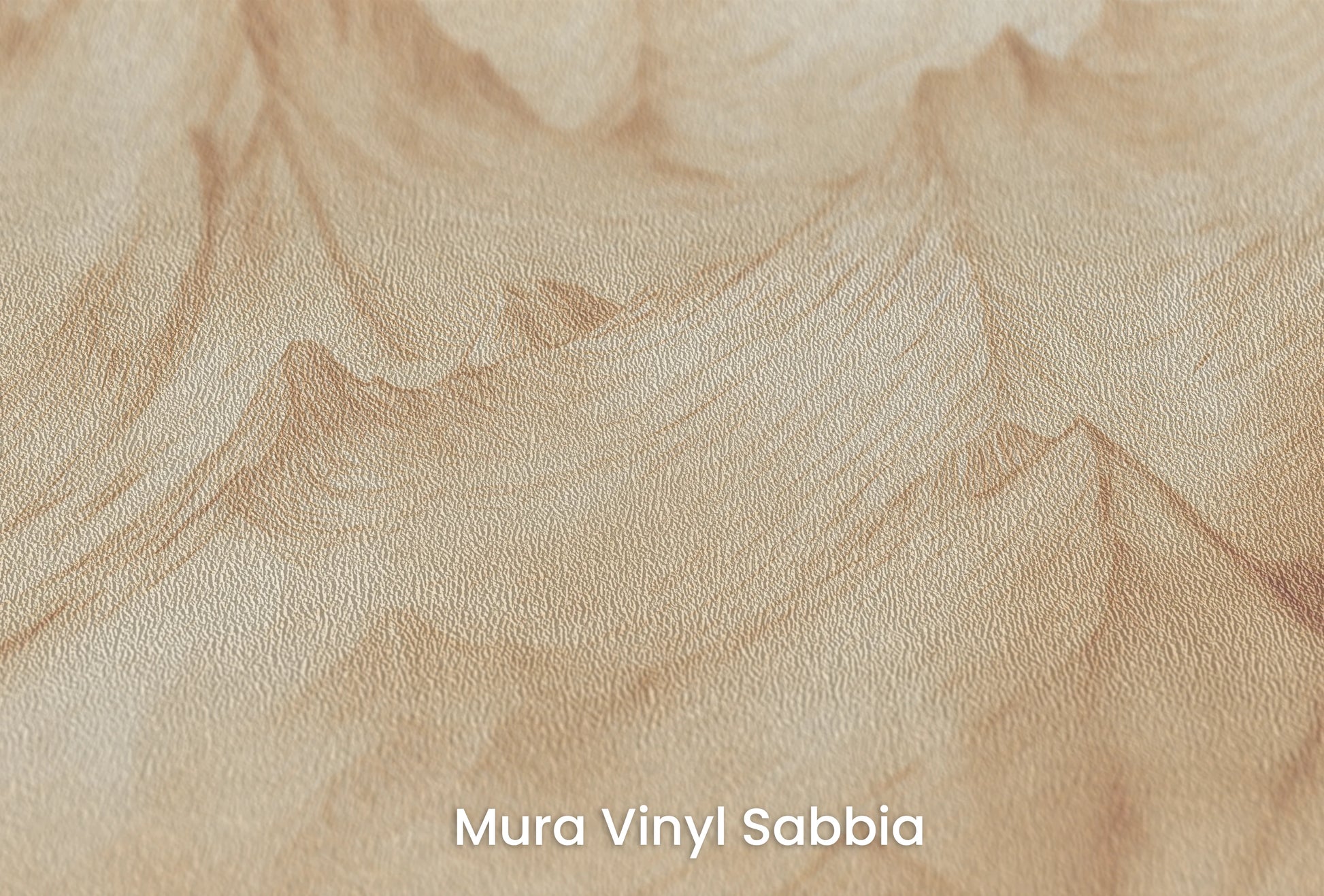 Zbliżenie na artystyczną fototapetę o nazwie Pastel Canyons na podłożu Mura Vinyl Sabbia struktura grubego ziarna piasku.