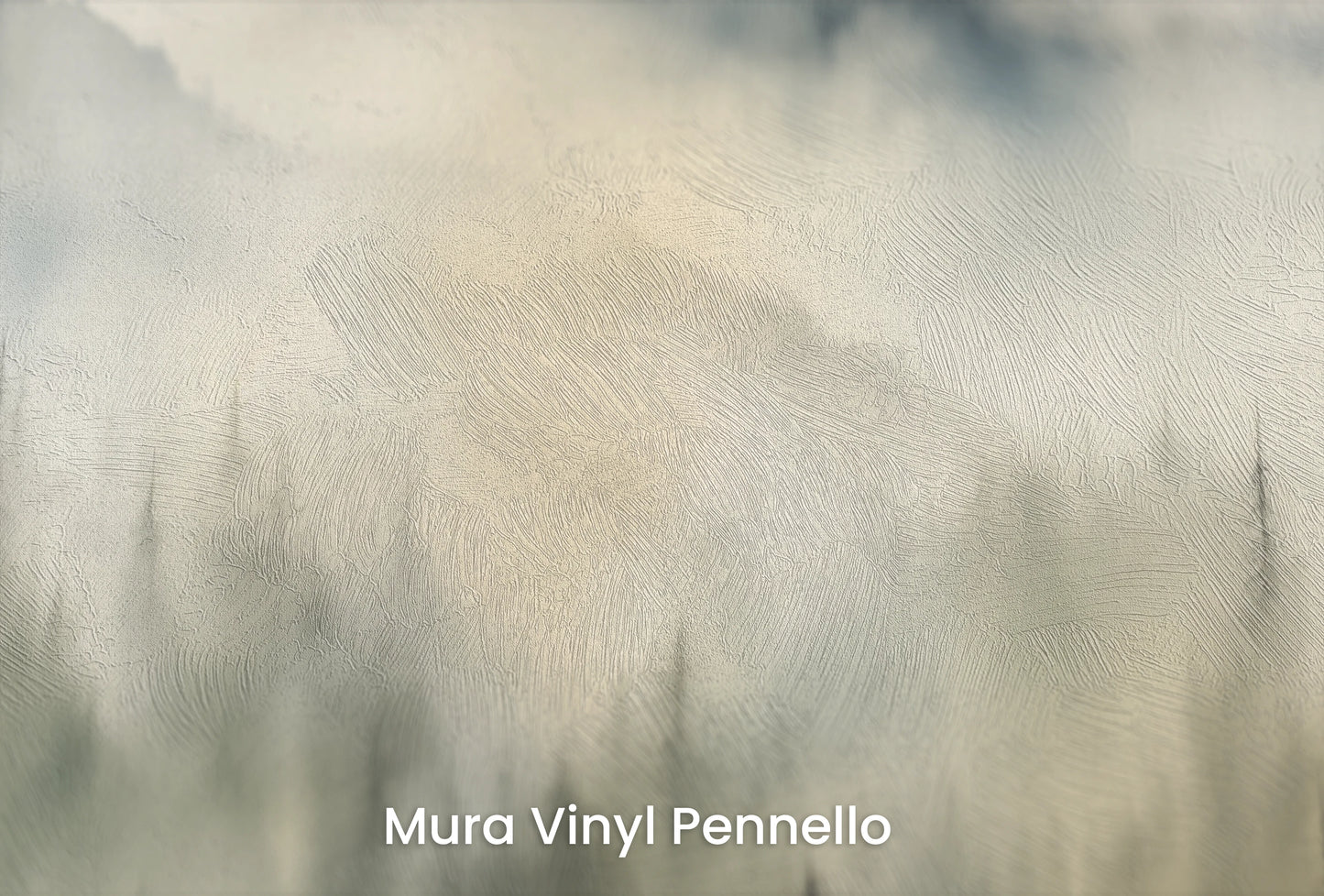 Zbliżenie na artystyczną fototapetę o nazwie Misty Dawn na podłożu Mura Vinyl Pennello - faktura pociągnięć pędzla malarskiego.