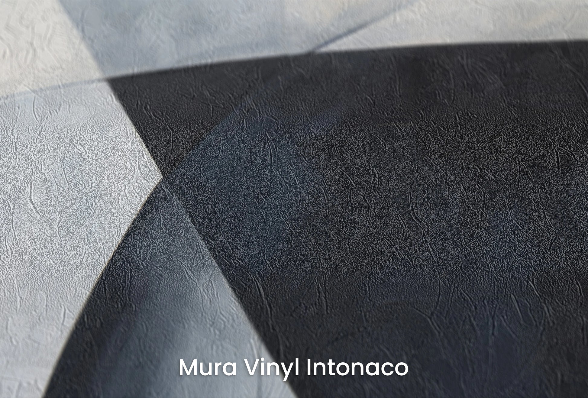 Zbliżenie na artystyczną fototapetę o nazwie Abstract Curves na podłożu Mura Vinyl Intonaco - struktura tartego tynku.