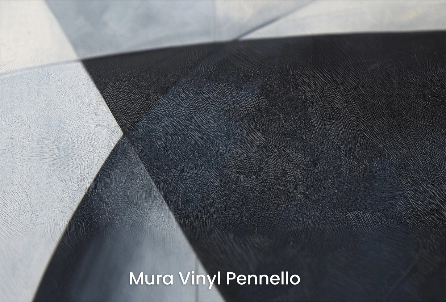 Zbliżenie na artystyczną fototapetę o nazwie Abstract Curves na podłożu Mura Vinyl Pennello - faktura pociągnięć pędzla malarskiego.