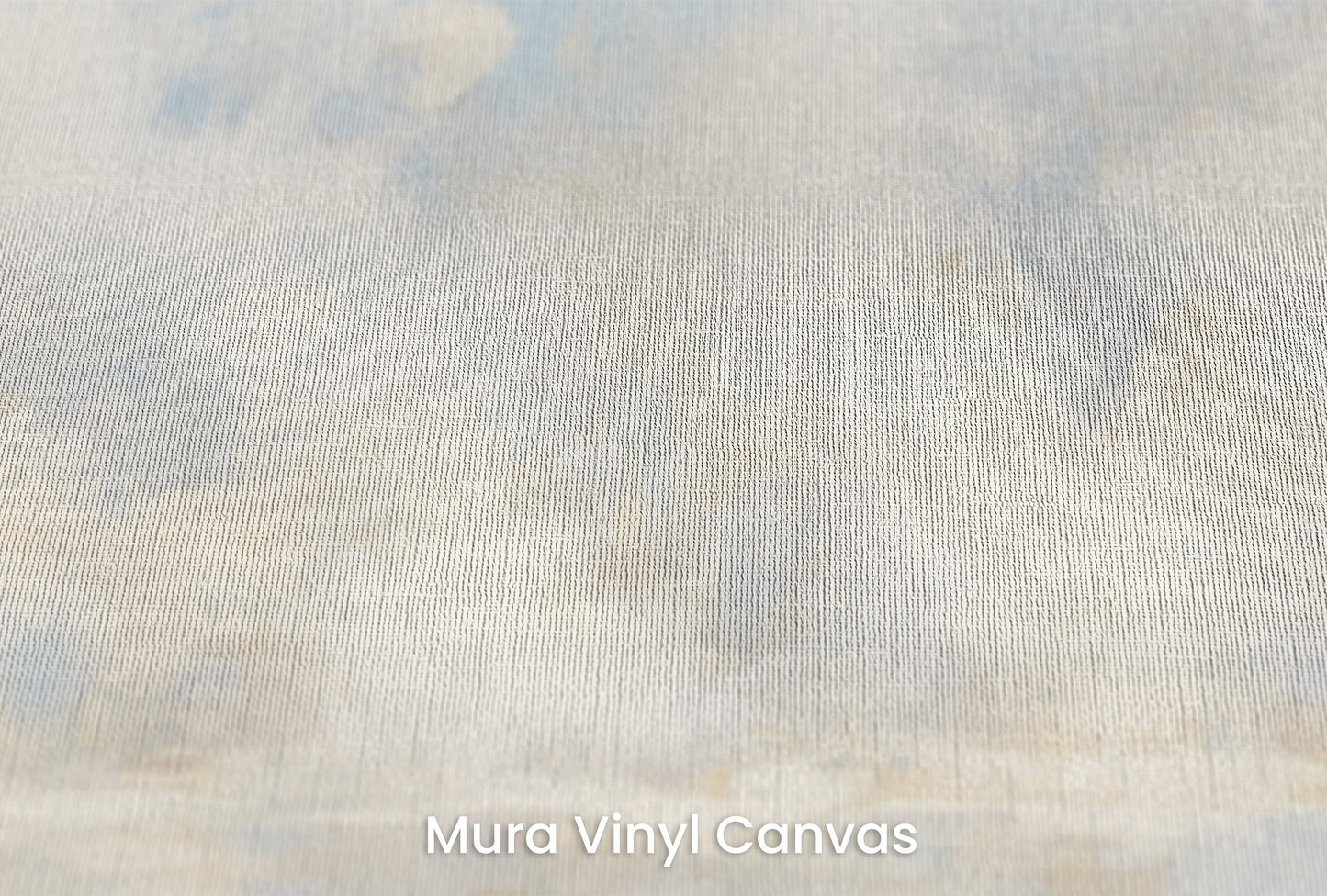Zbliżenie na artystyczną fototapetę o nazwie AURORAL MIST HORIZON na podłożu Mura Vinyl Canvas - faktura naturalnego płótna.