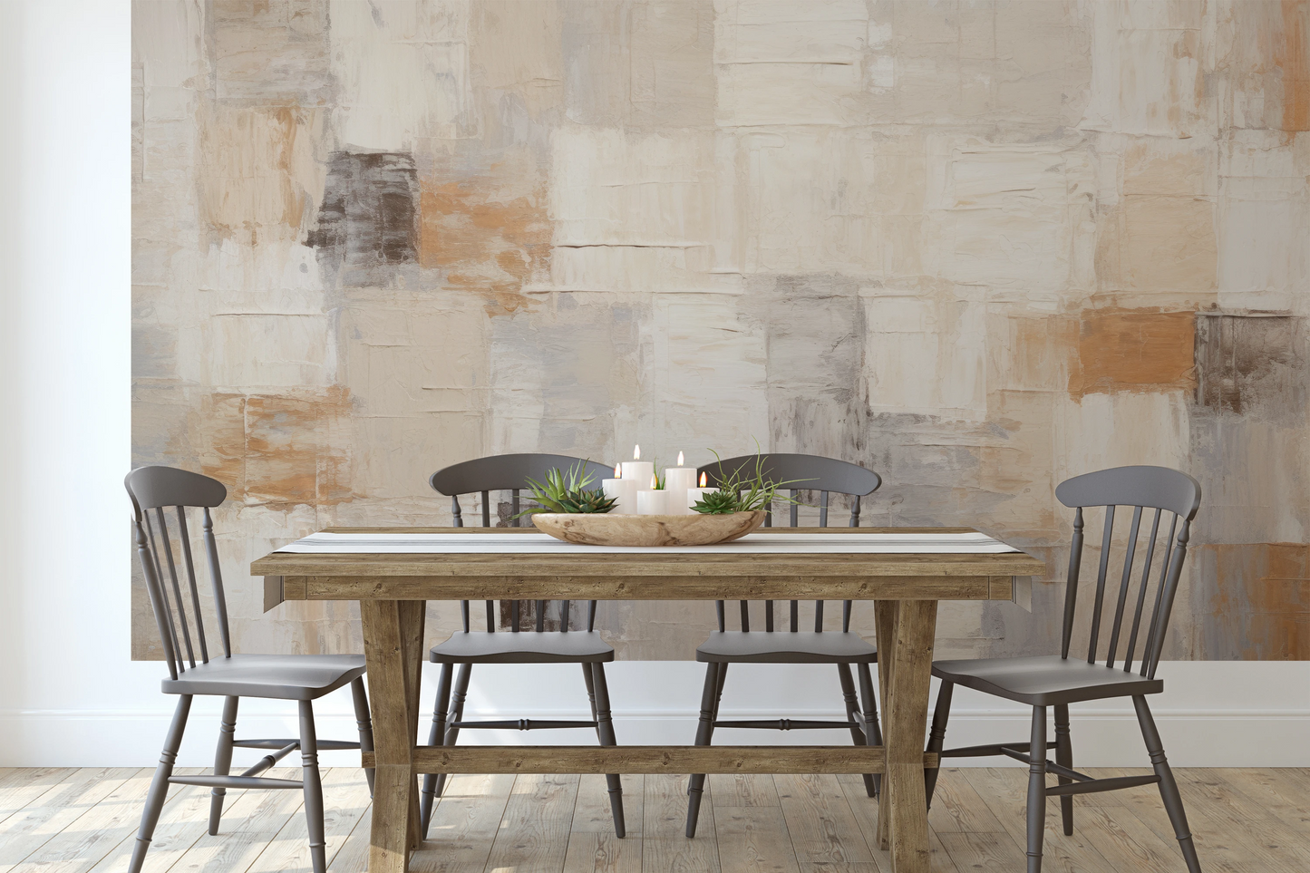 Fototapeta malowana o nazwie Tonal Elegance #2 pokazana w aranżacji wnętrza.