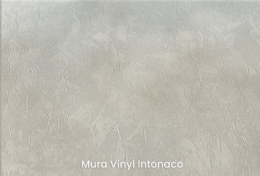 Zbliżenie na artystyczną fototapetę o nazwie ETHEREAL CLOUDSCAPE VEIL na podłożu Mura Vinyl Intonaco - struktura tartego tynku.