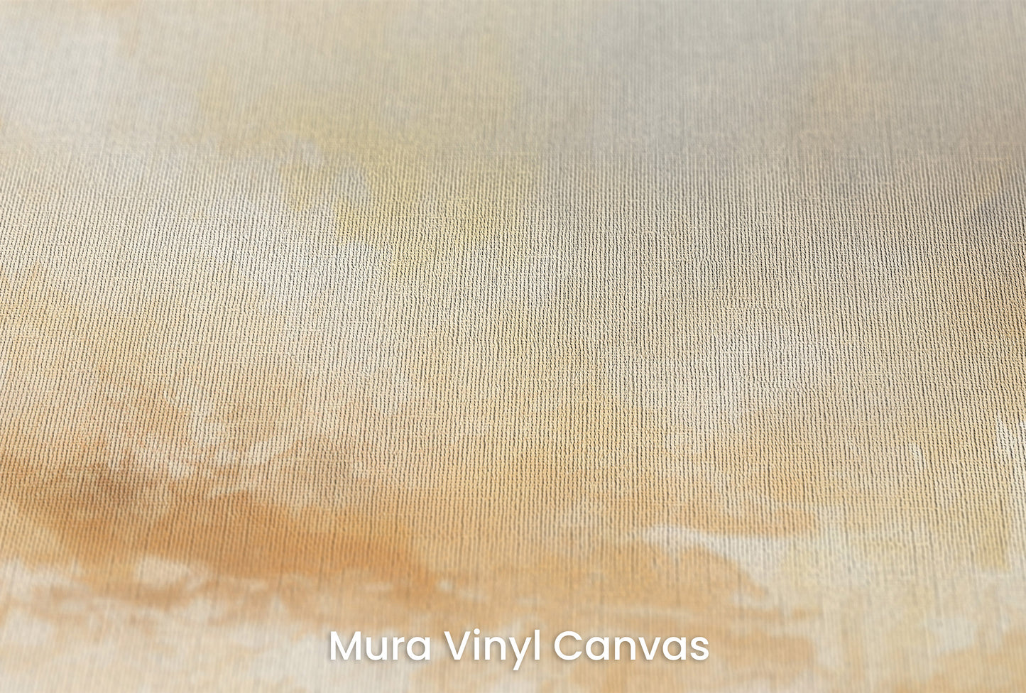 Zbliżenie na artystyczną fototapetę o nazwie SUNLIT HAZE REFLECTION na podłożu Mura Vinyl Canvas - faktura naturalnego płótna.