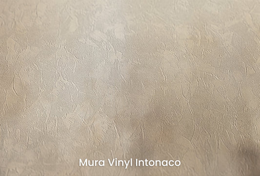 Zbliżenie na artystyczną fototapetę o nazwie MISTY FOREST MURAL na podłożu Mura Vinyl Intonaco - struktura tartego tynku.
