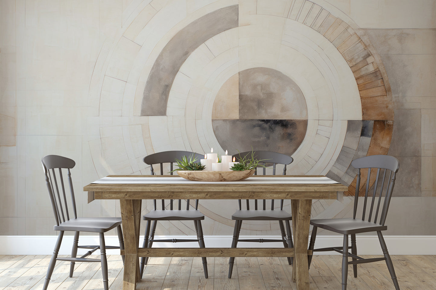 Fototapeta o nazwie GEOMETRIC SPHERICAL ECLIPSE użyta w aranzacji wnętrza.