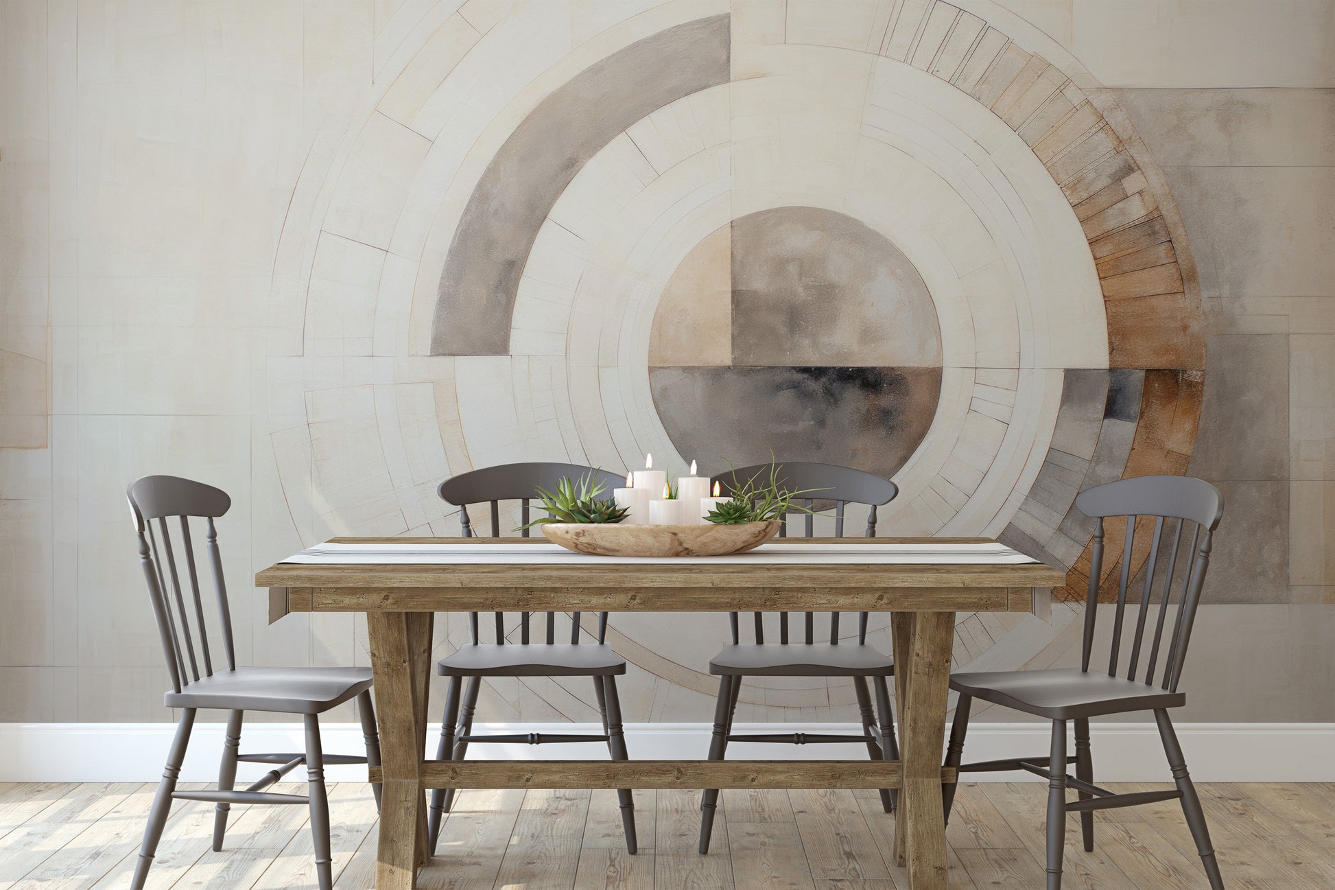 Fototapeta o nazwie GEOMETRIC SPHERICAL ECLIPSE użyta w aranzacji wnętrza.