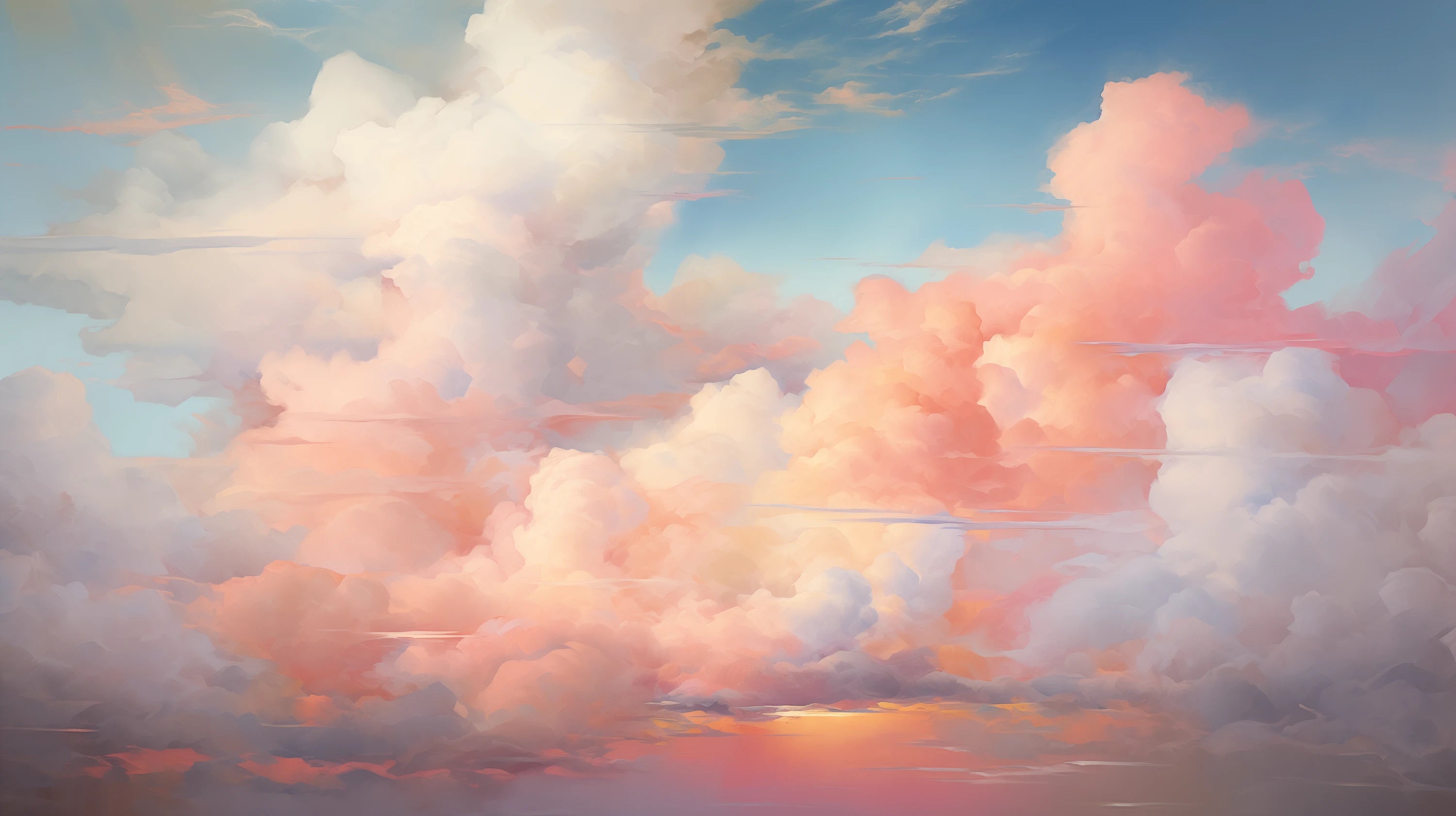 Podgląd wzoru: Prezentacja całego wzoru fototapety o nazwie Blushing Skies