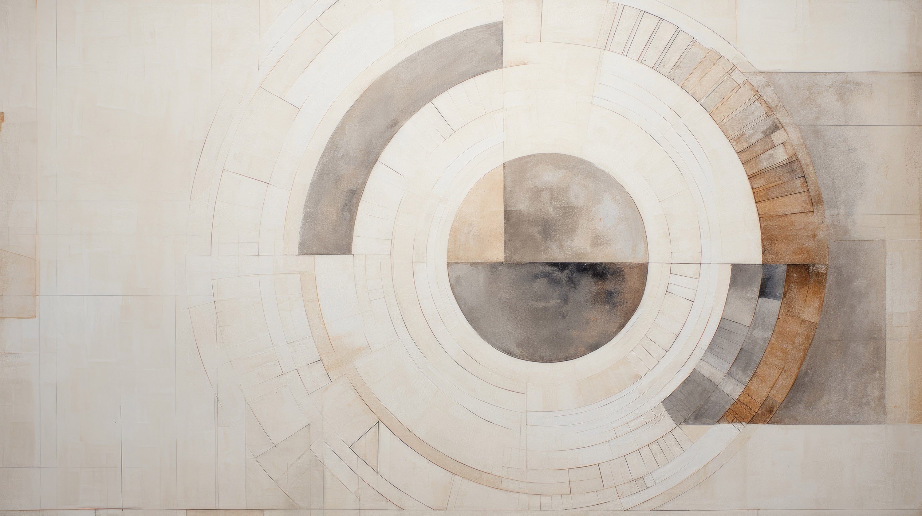 Mustervorschau: Prezentacja całego wzoru fototapety o nazwie GEOMETRIC SPHERICAL ECLIPSE