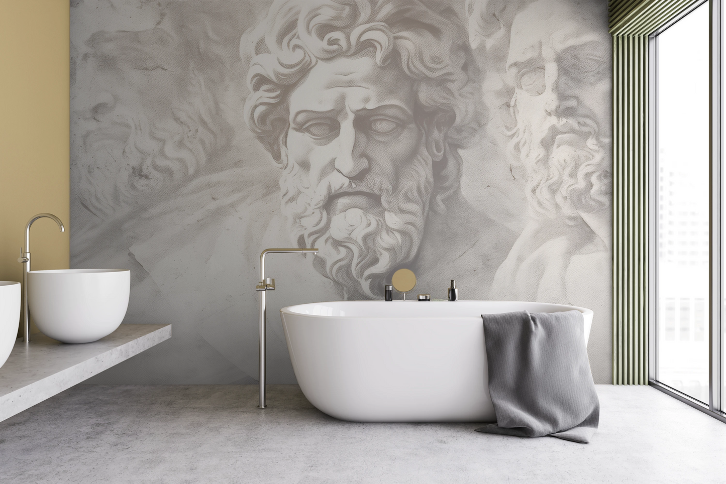 Fototapeta malowana o nazwie Marble Pantheon pokazana w aranżacji wnętrza.