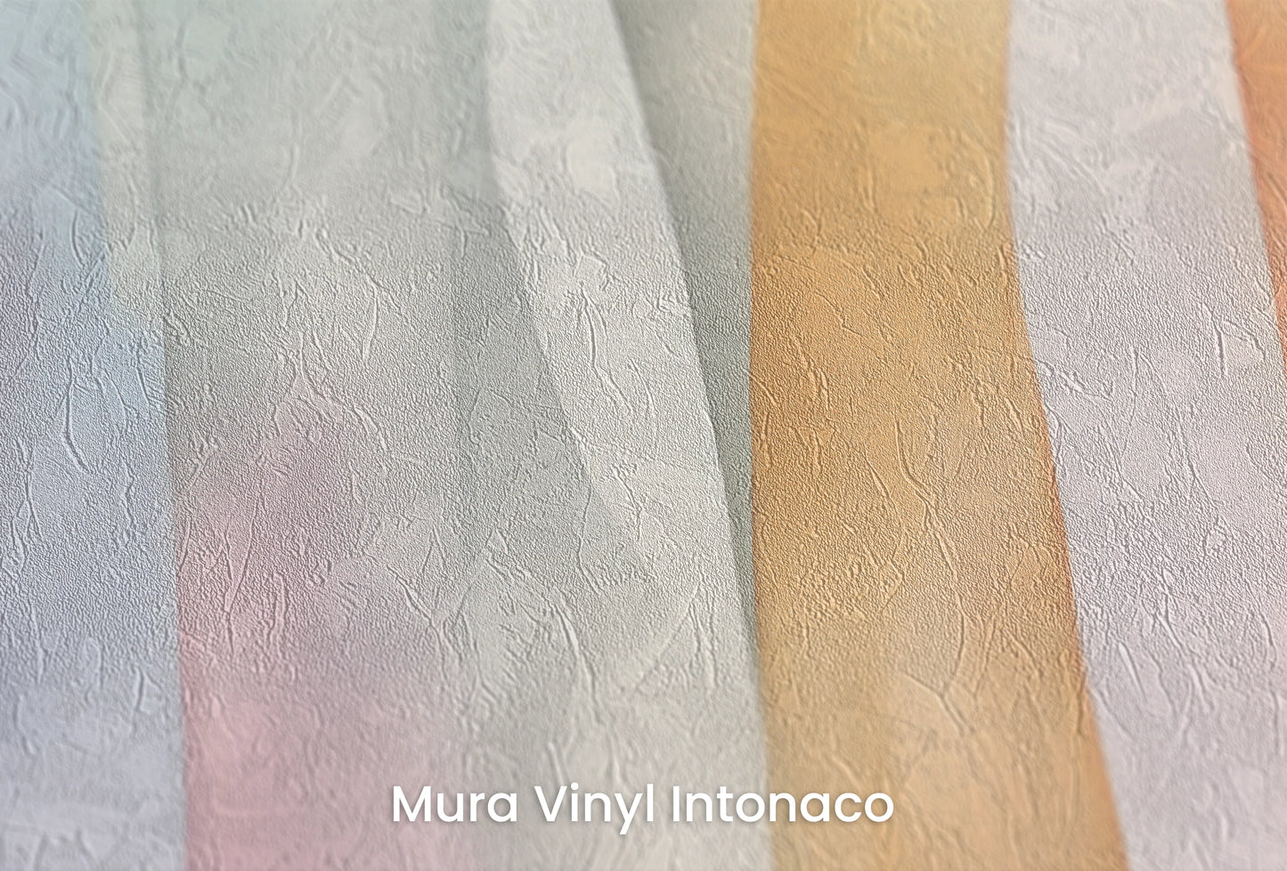 Zbliżenie na artystyczną fototapetę o nazwie Pastel Flow na podłożu Mura Vinyl Intonaco - struktura tartego tynku.
