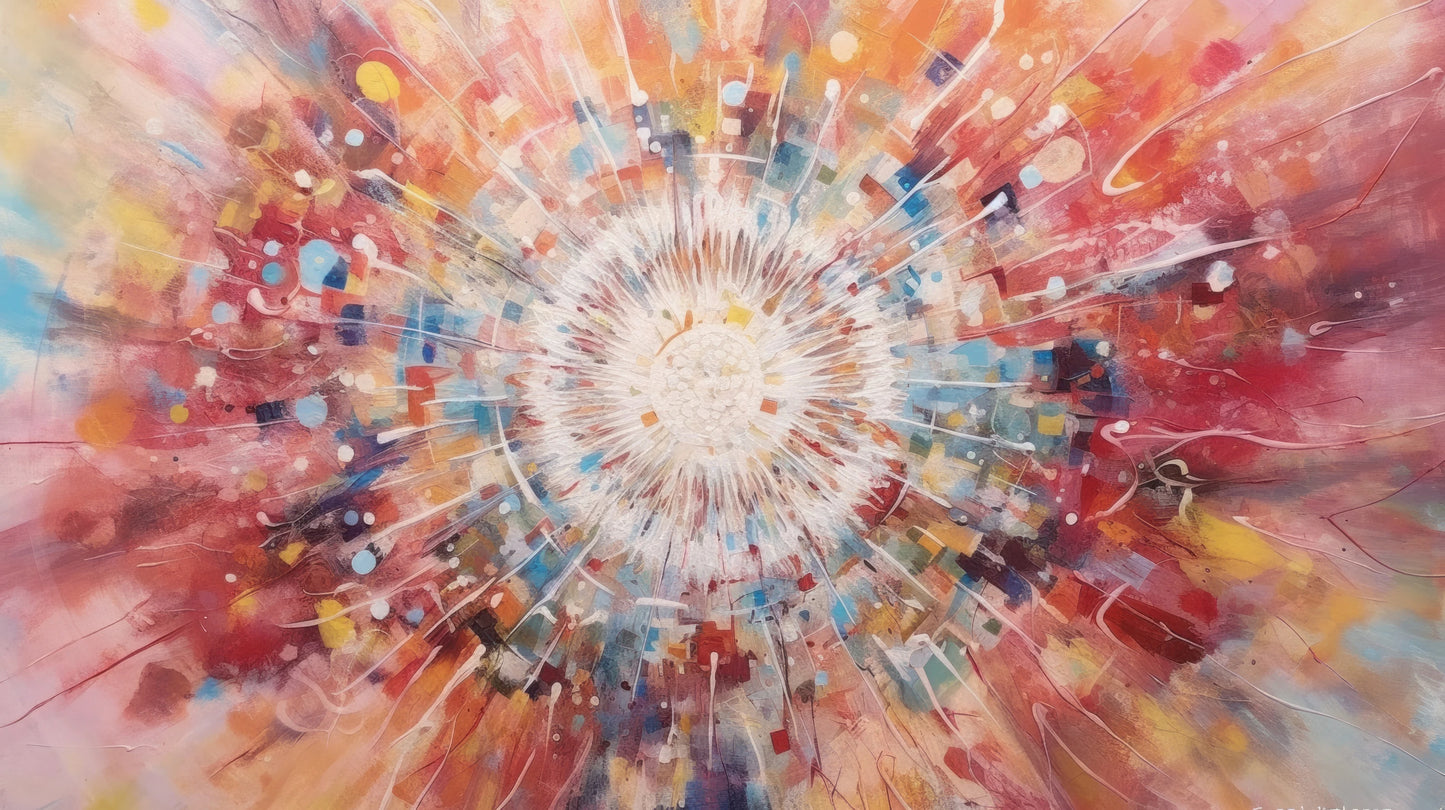 Prezentacja całego wzoru fototapety o nazwie Cosmic Explosion
