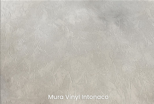 Zbliżenie na artystyczną fototapetę o nazwie MYSTIC VEIL SHROUD na podłożu Mura Vinyl Intonaco - struktura tartego tynku.