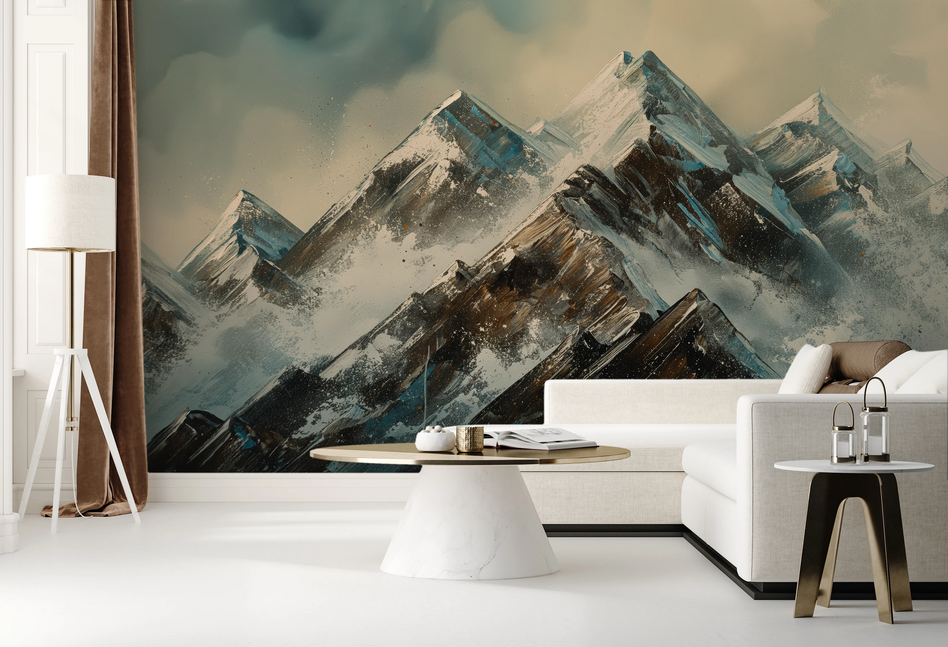 Fototapeta o nazwie Crystalline Heights #2 użyta w aranzacji wnętrza.