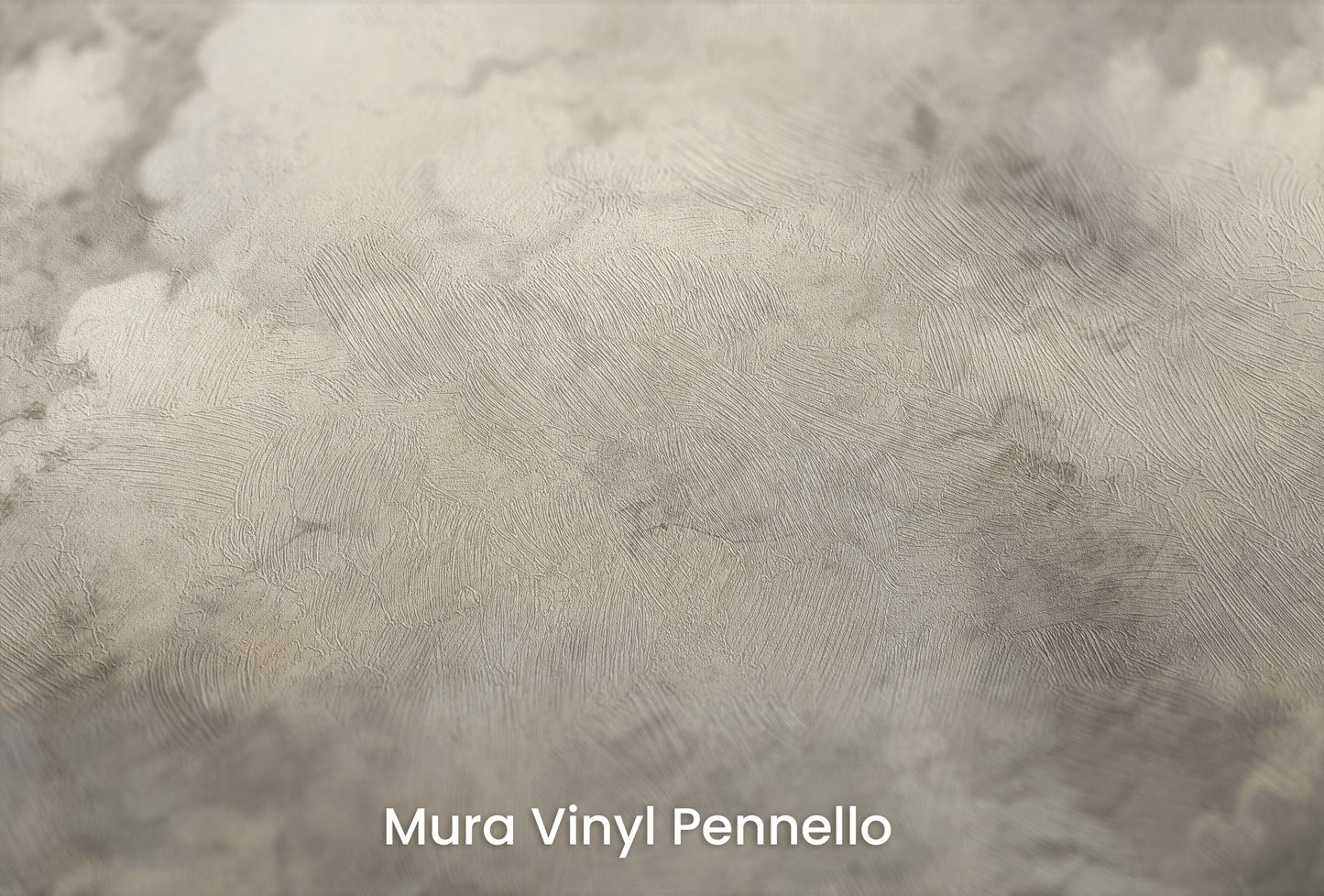 Zbliżenie na artystyczną fototapetę o nazwie CELESTIAL TEMPEST CANVAS na podłożu Mura Vinyl Pennello - faktura pociągnięć pędzla malarskiego.