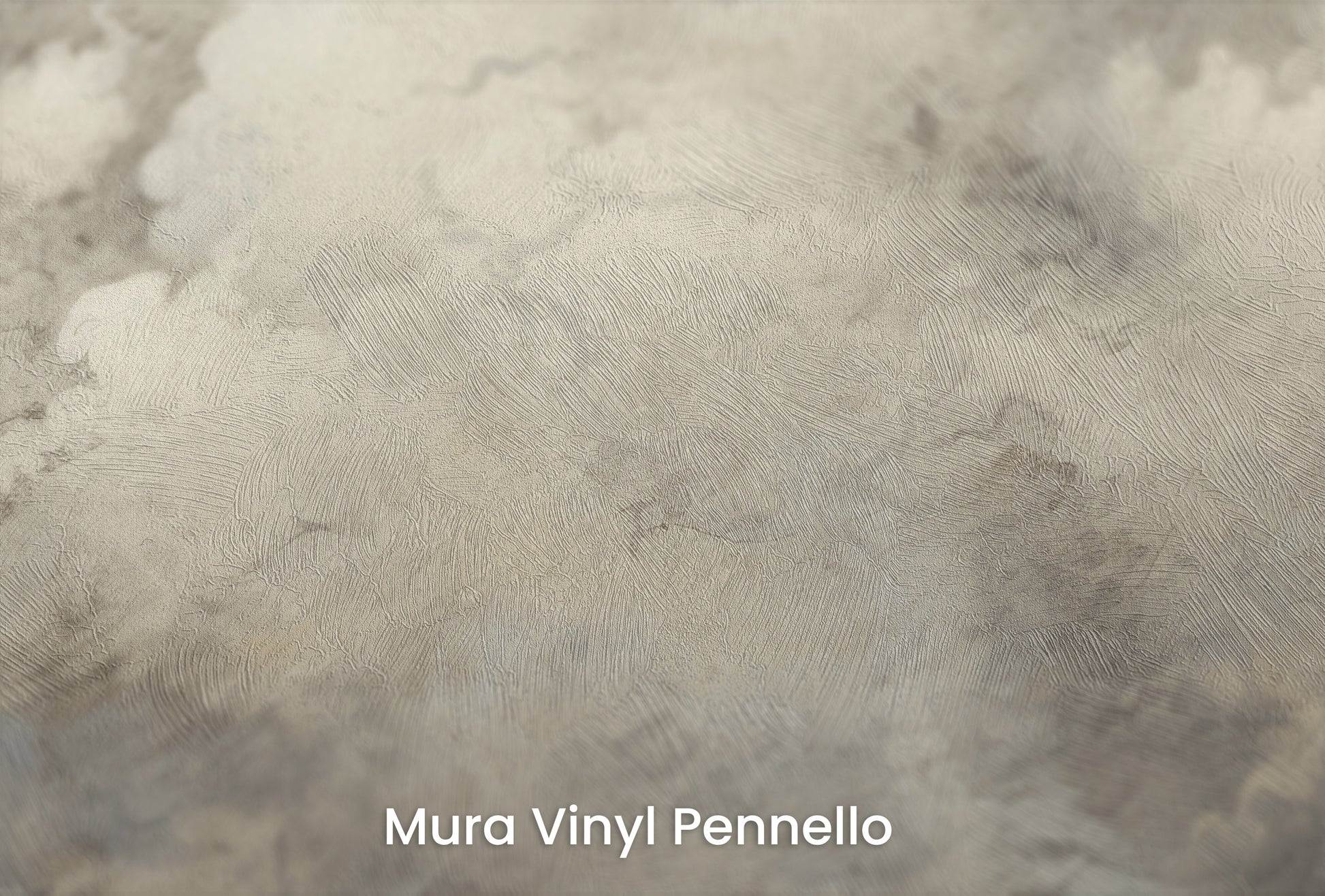 Zbliżenie na artystyczną fototapetę o nazwie CELESTIAL TEMPEST CANVAS na podłożu Mura Vinyl Pennello - faktura pociągnięć pędzla malarskiego.