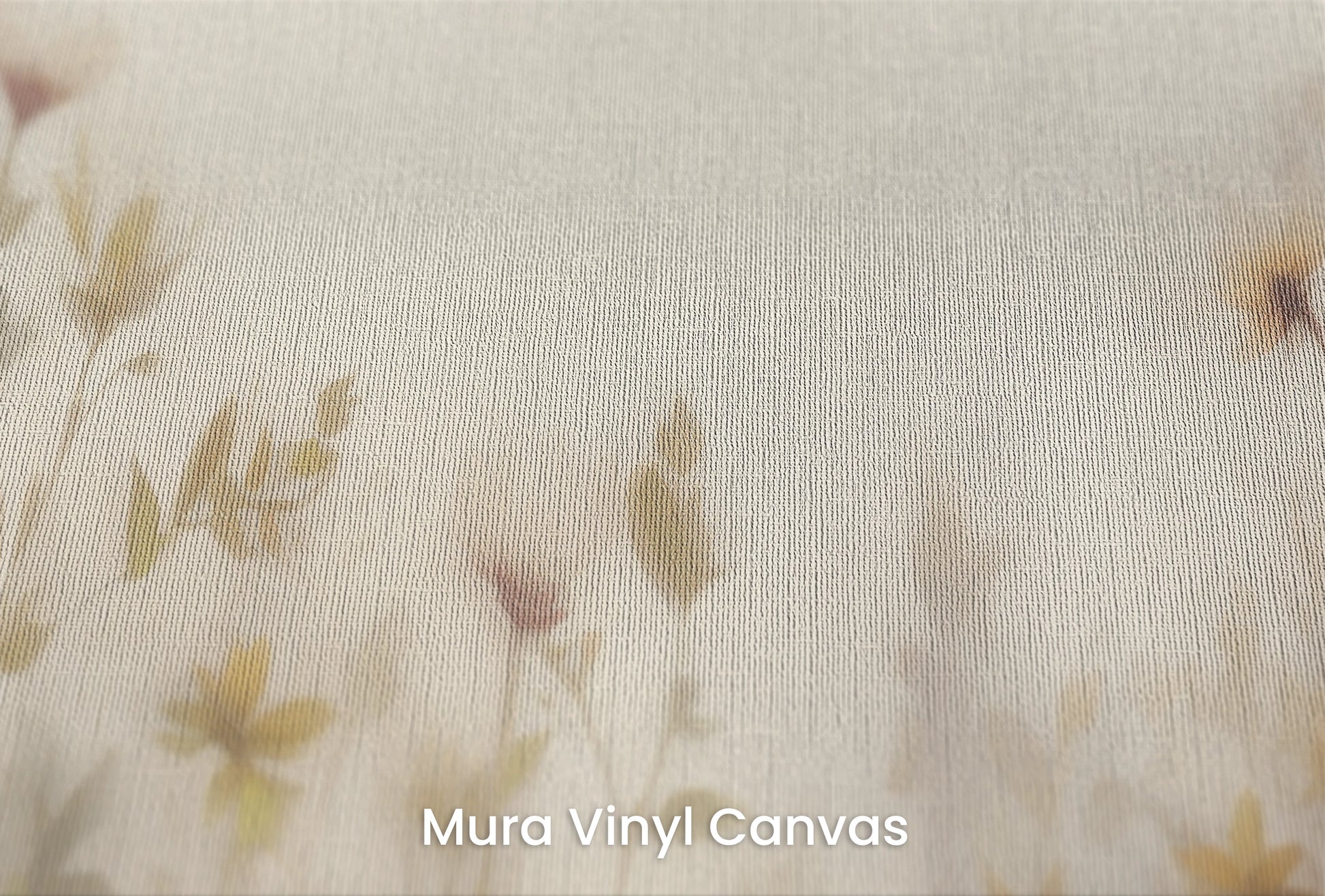 Zbliżenie na artystyczną fototapetę o nazwie Soft Elegance na podłożu Mura Vinyl Canvas - faktura naturalnego płótna.