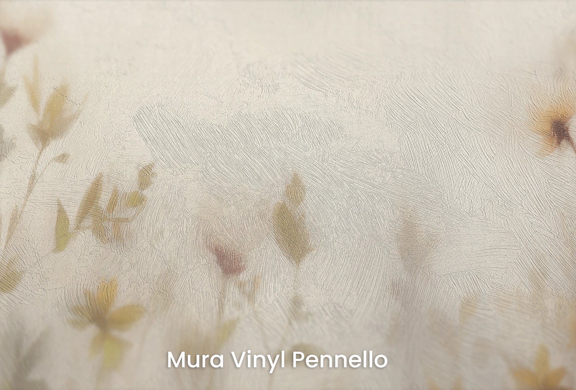 Zbliżenie na artystyczną fototapetę o nazwie Soft Elegance na podłożu Mura Vinyl Pennello - faktura pociągnięć pędzla malarskiego.