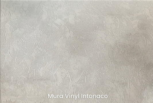 Zbliżenie na artystyczną fototapetę o nazwie DIVINE LIGHT MURAL CANVAS na podłożu Mura Vinyl Intonaco - struktura tartego tynku.