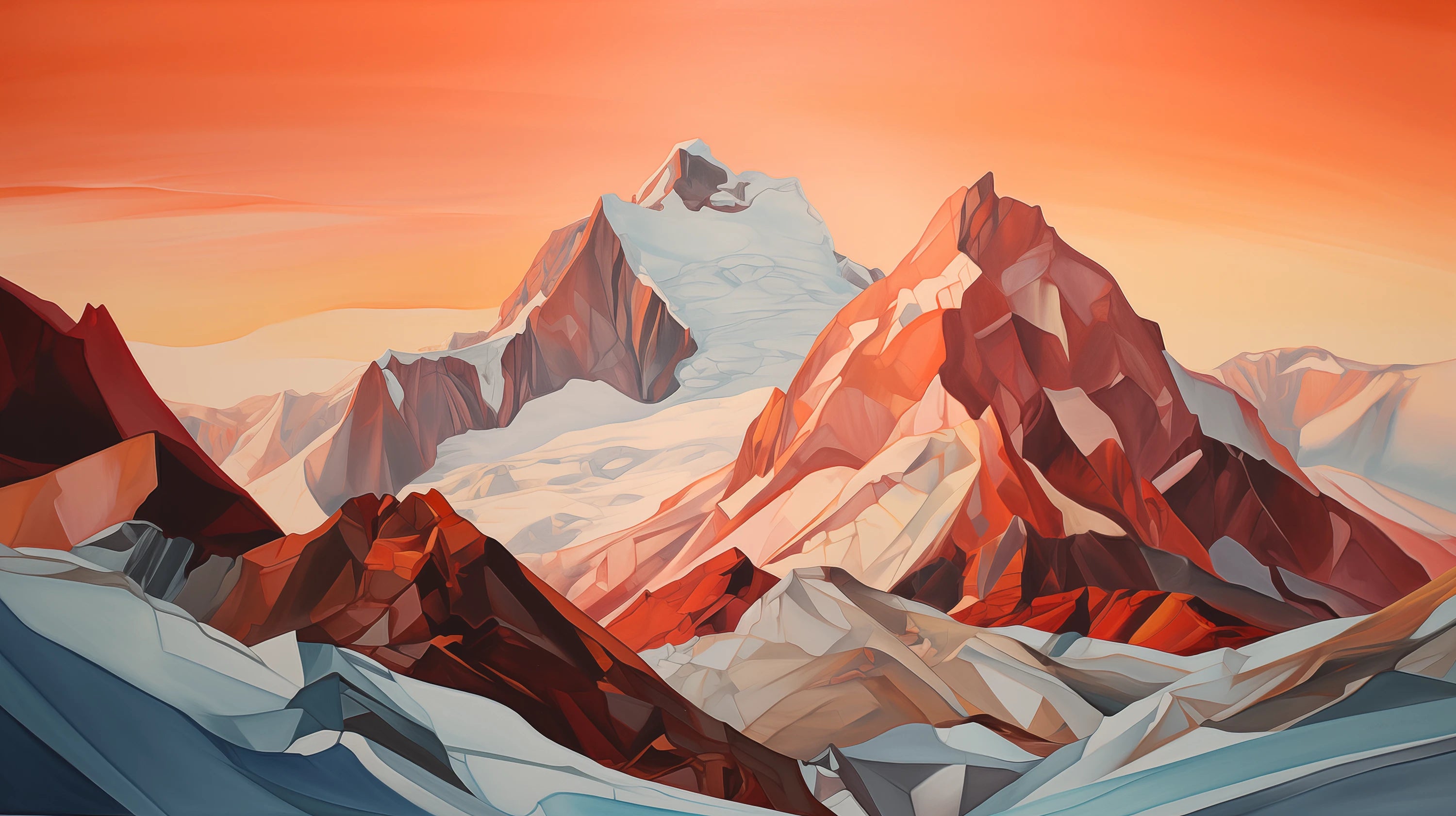 Mustervorschau: Prezentacja całego wzoru fototapety o nazwie Crimson Ridge