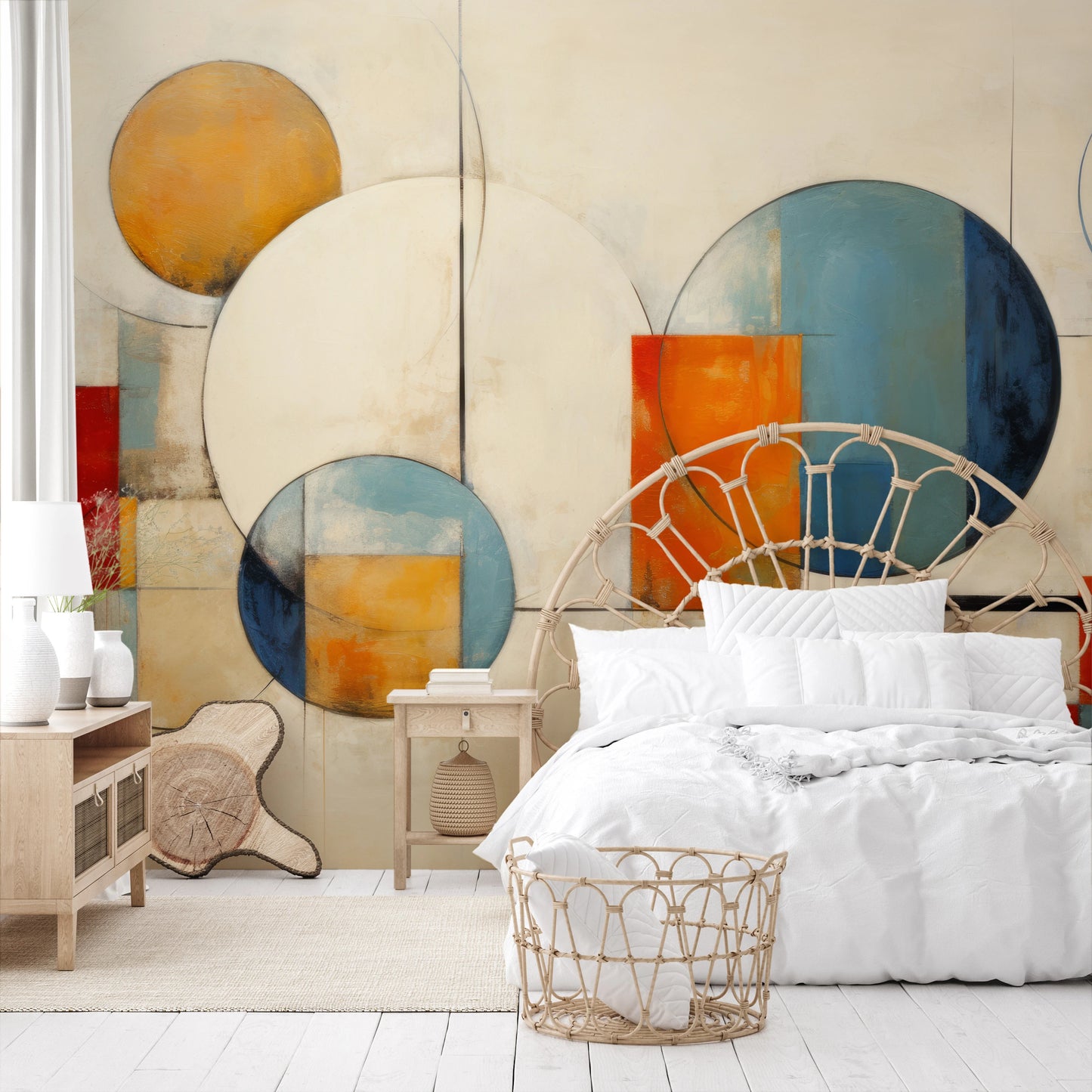 Fototapeta o nazwie Circular Geometric Harmony użyta w aranzacji wnętrza.
