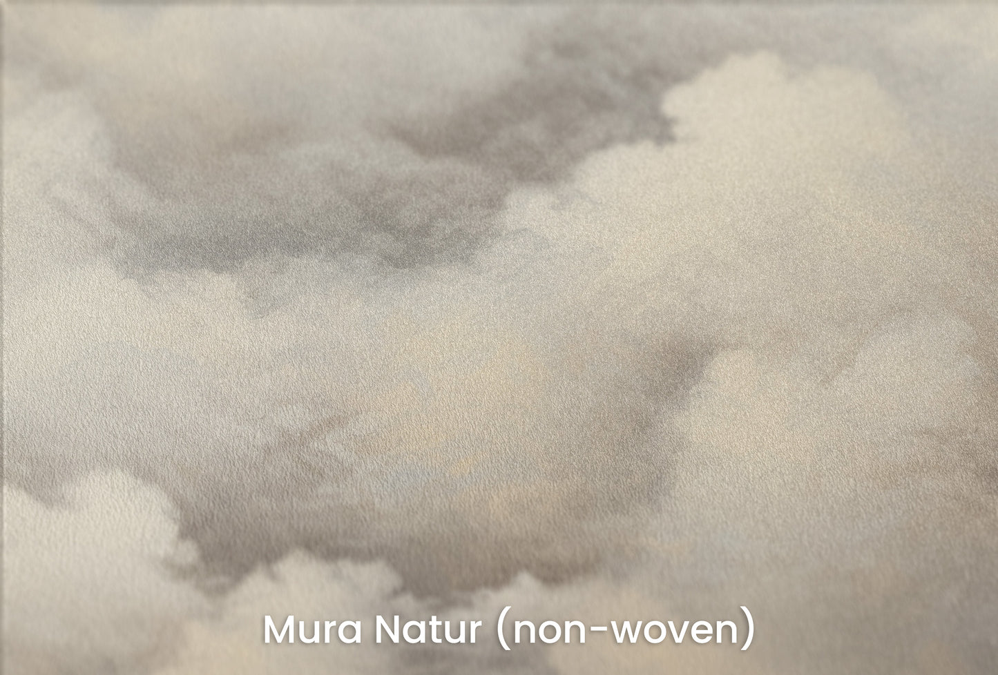 Zbliżenie na artystyczną fototapetę o nazwie WHISPERING CLOUDS CANVAS na podłożu Mura Natur (non-woven) - naturalne i ekologiczne podłoże.