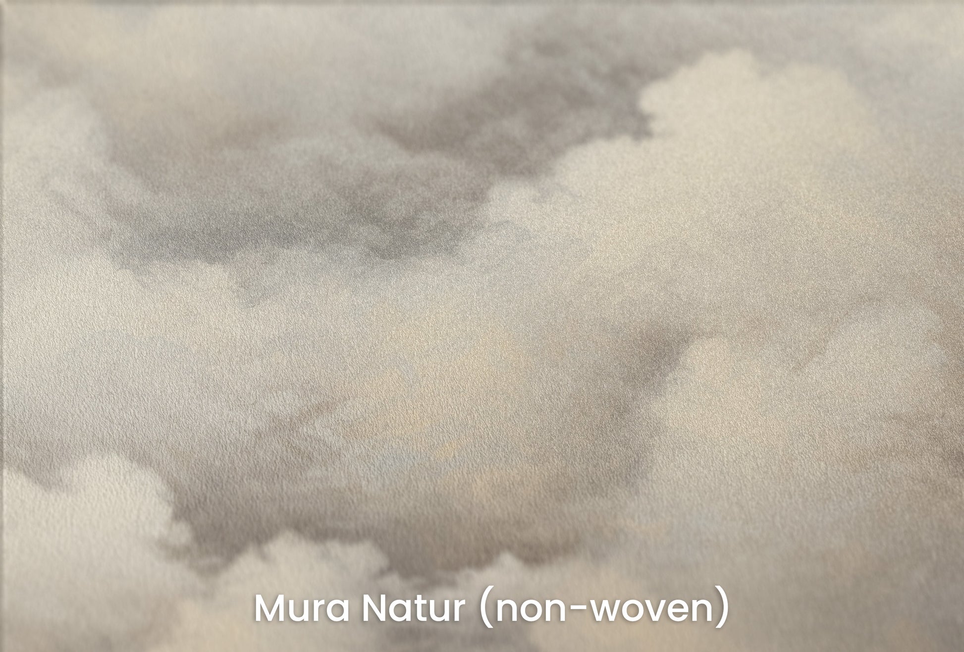 Zbliżenie na artystyczną fototapetę o nazwie WHISPERING CLOUDS CANVAS na podłożu Mura Natur (non-woven) - naturalne i ekologiczne podłoże.