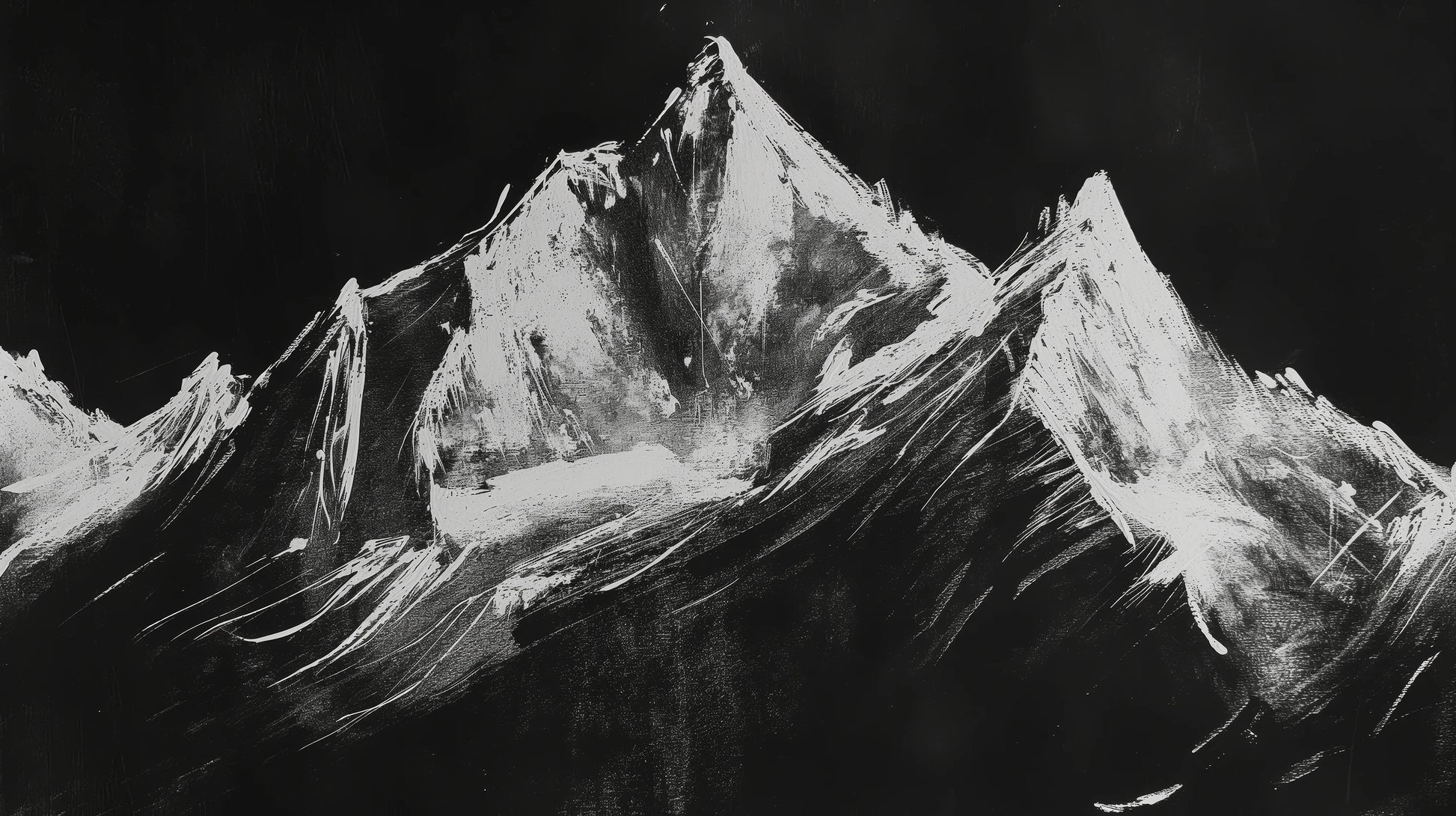 Prezentacja całego wzoru fototapety o nazwie Charcoal Peaks