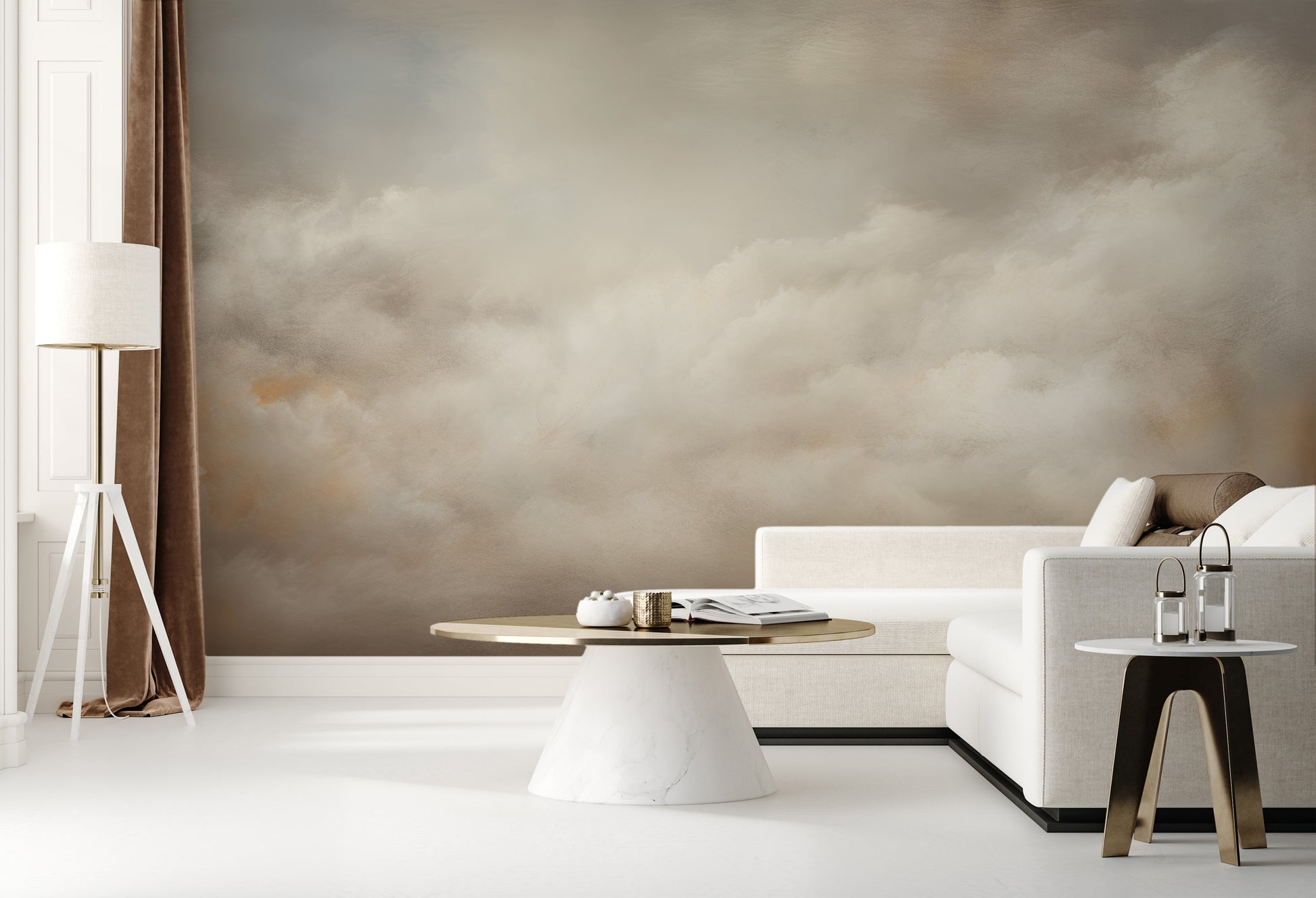 Fototapeta o nazwie CLOUDS OF SERENITY CANVAS użyta w aranzacji wnętrza.