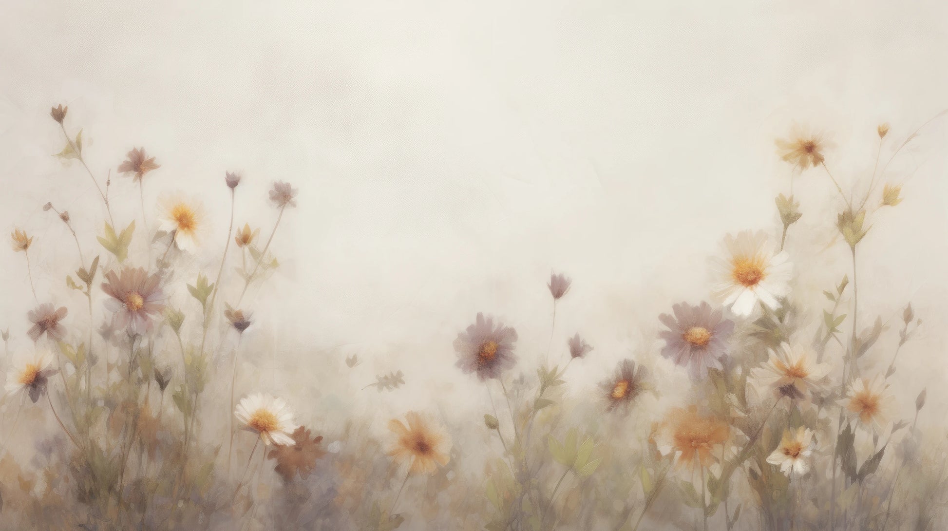 Prezentacja całego wzoru fototapety o nazwie Serene Blossoms