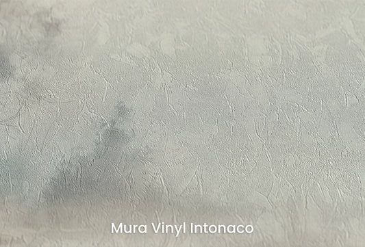 Zbliżenie na artystyczną fototapetę o nazwie Poranna Delikatność #2 na podłożu Mura Vinyl Intonaco - struktura tartego tynku.