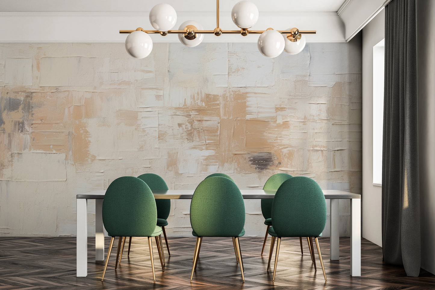 Wzór fototapety artystycznej o nazwie Textured Canvas pokazanej w aranżacji wnętrza.