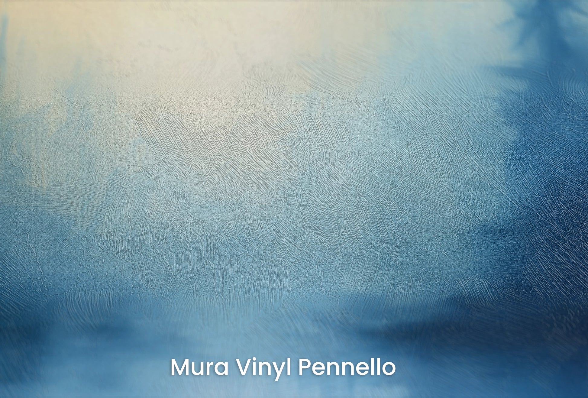 Zbliżenie na artystyczną fototapetę o nazwie Głębia Zmierzchu na podłożu Mura Vinyl Pennello - faktura pociągnięć pędzla malarskiego.