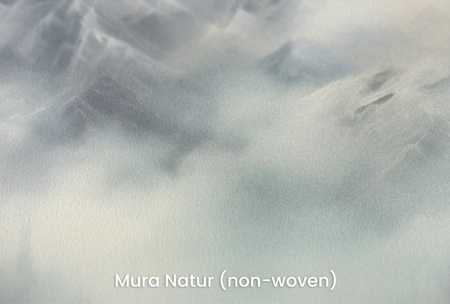 Zbliżenie na artystyczną fototapetę o nazwie Whispering Pines na podłożu Mura Natur (non-woven) - naturalne i ekologiczne podłoże.