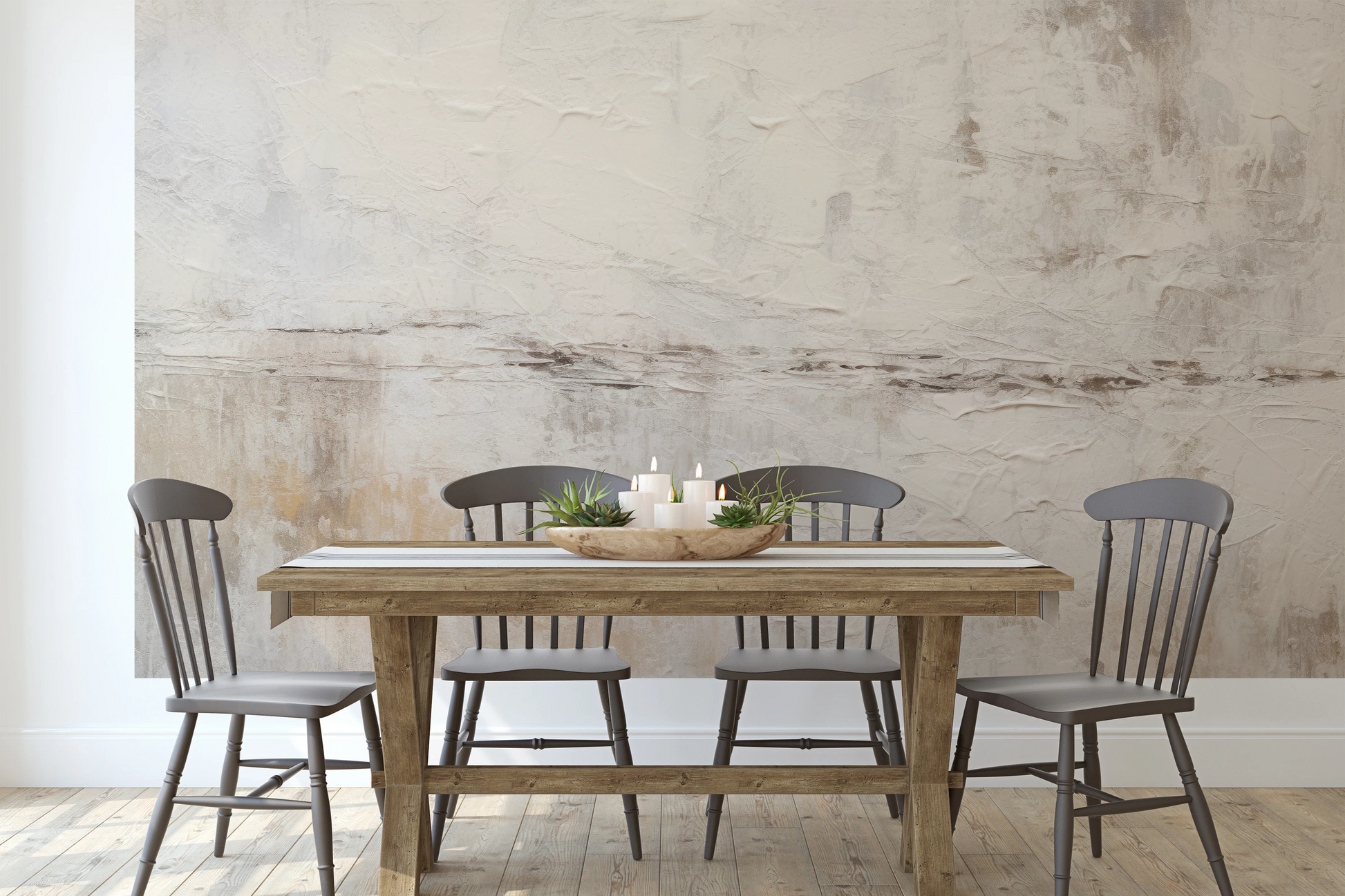 Fototapeta malowana o nazwie Gentle Horizon pokazana w aranżacji wnętrza.