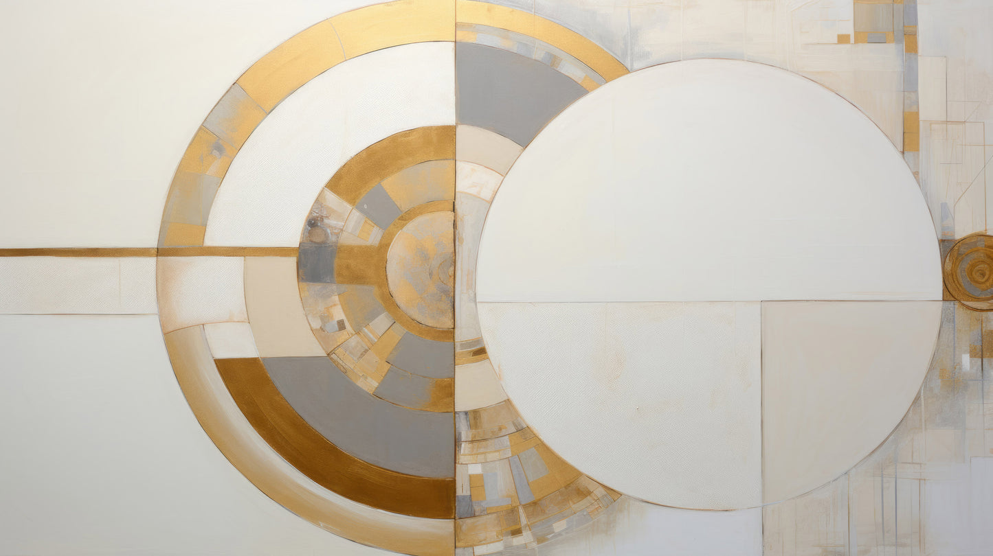 Prezentacja całego wzoru fototapety o nazwie GOLDEN AXIS SYMMETRY