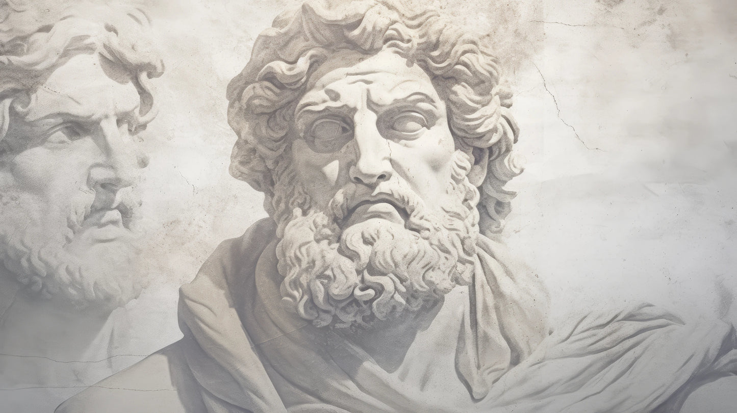 Prezentacja całego wzoru fototapety o nazwie Stoic Wisdom