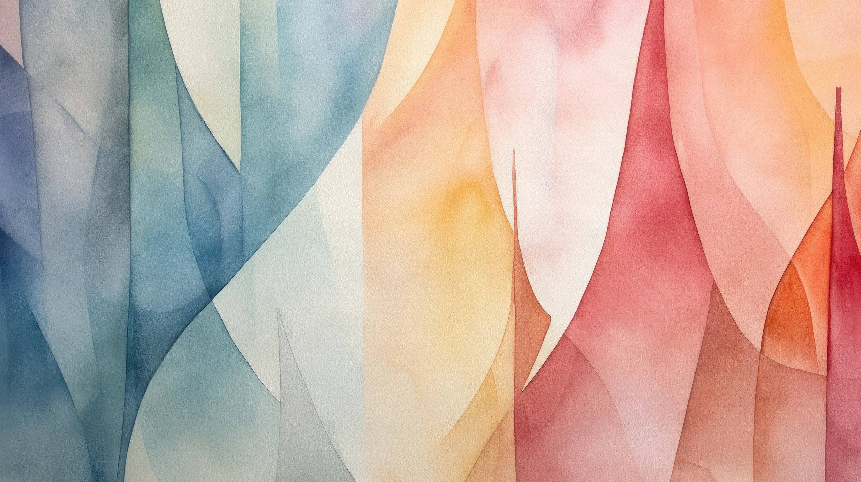 Mustervorschau: Prezentacja całego wzoru fototapety o nazwie Geometric Pastel