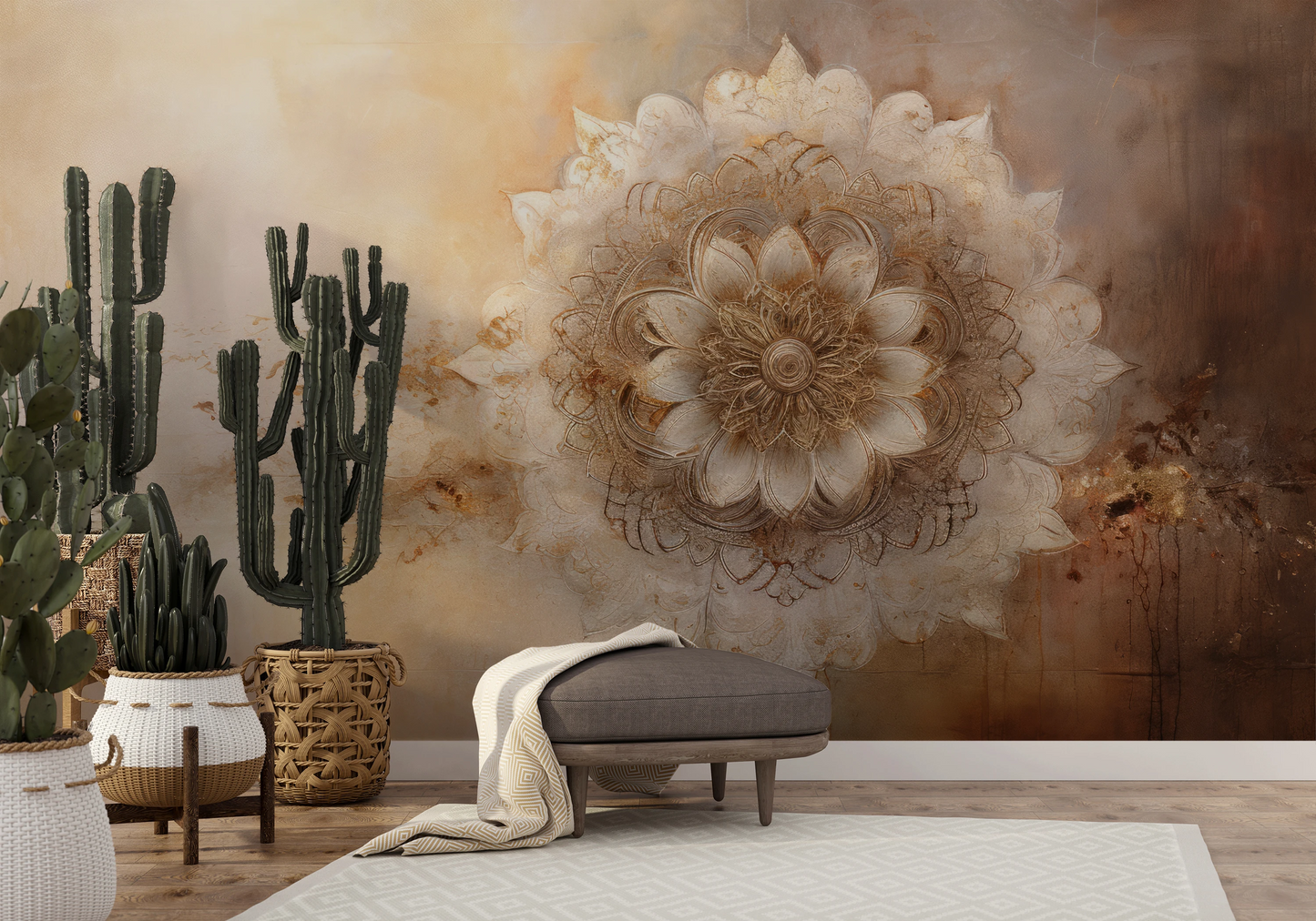 Fototapeta o nazwie Golden Bloom użyta w aranzacji wnętrza.