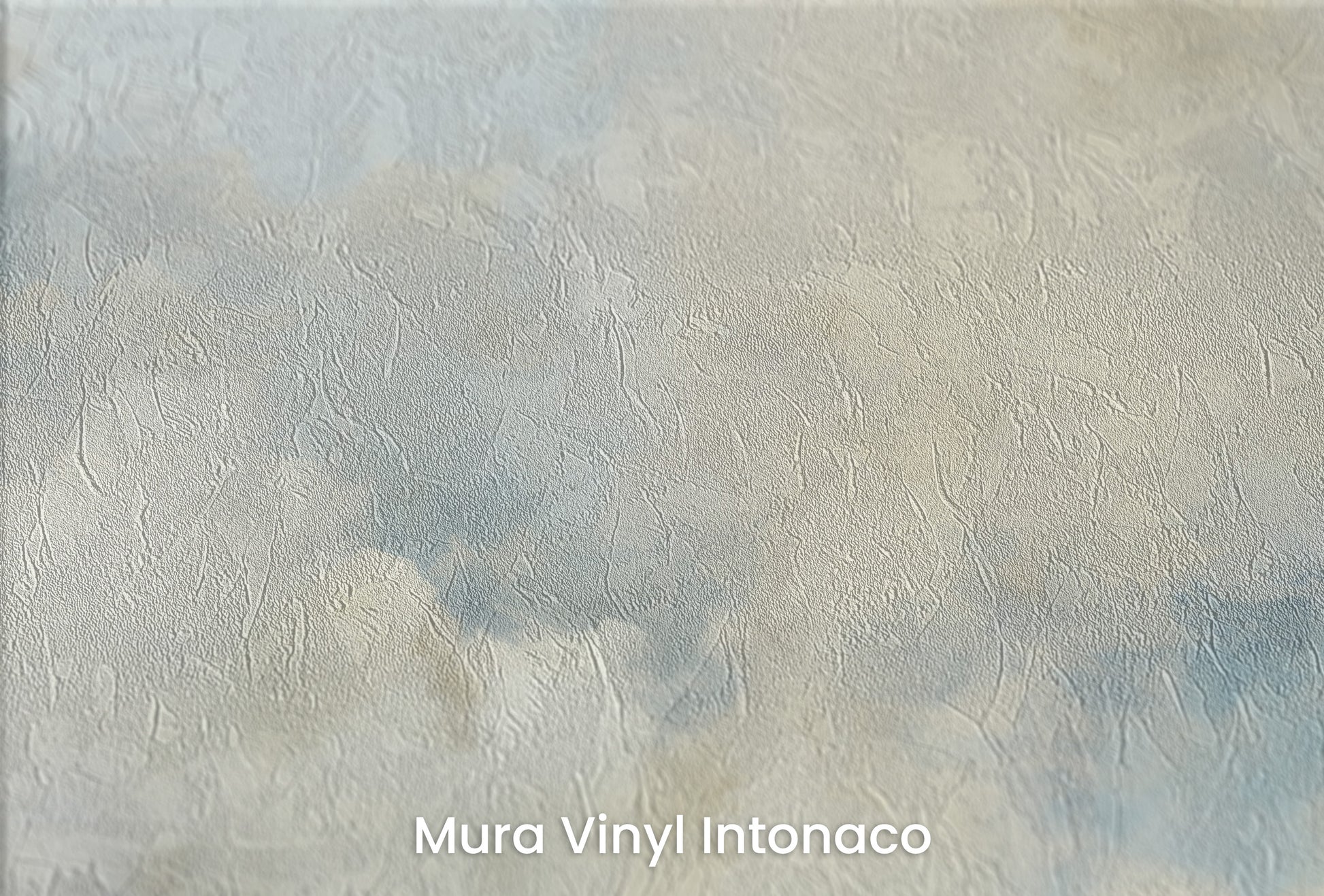Zbliżenie na artystyczną fototapetę o nazwie AURORAL DREAMS CANVAS na podłożu Mura Vinyl Intonaco - struktura tartego tynku.