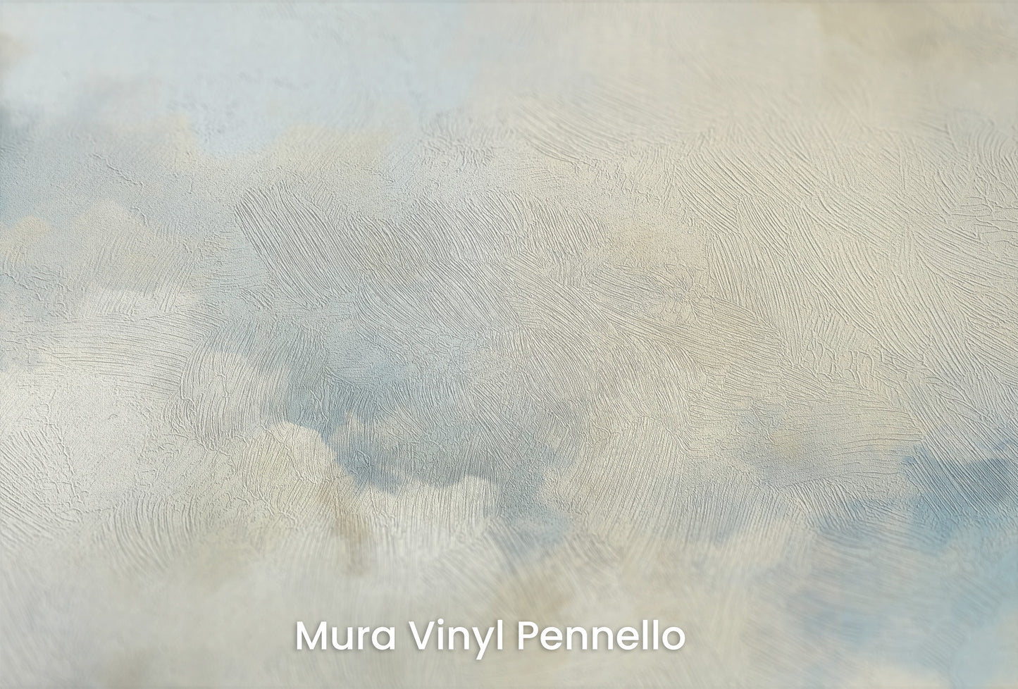 Zbliżenie na artystyczną fototapetę o nazwie AURORAL DREAMS CANVAS na podłożu Mura Vinyl Pennello - faktura pociągnięć pędzla malarskiego.