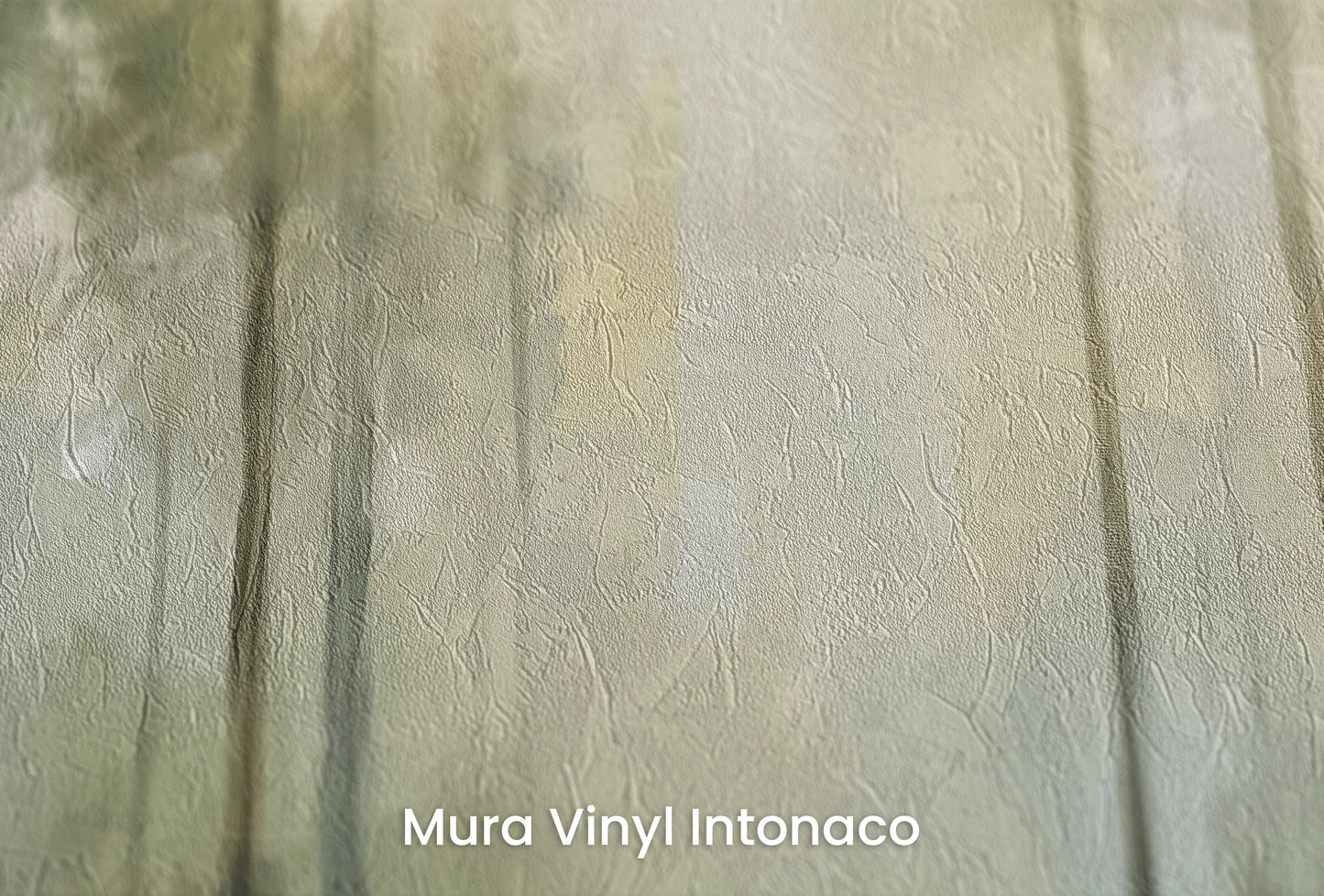 Zbliżenie na artystyczną fototapetę o nazwie Mistyczny Las na podłożu Mura Vinyl Intonaco - struktura tartego tynku.