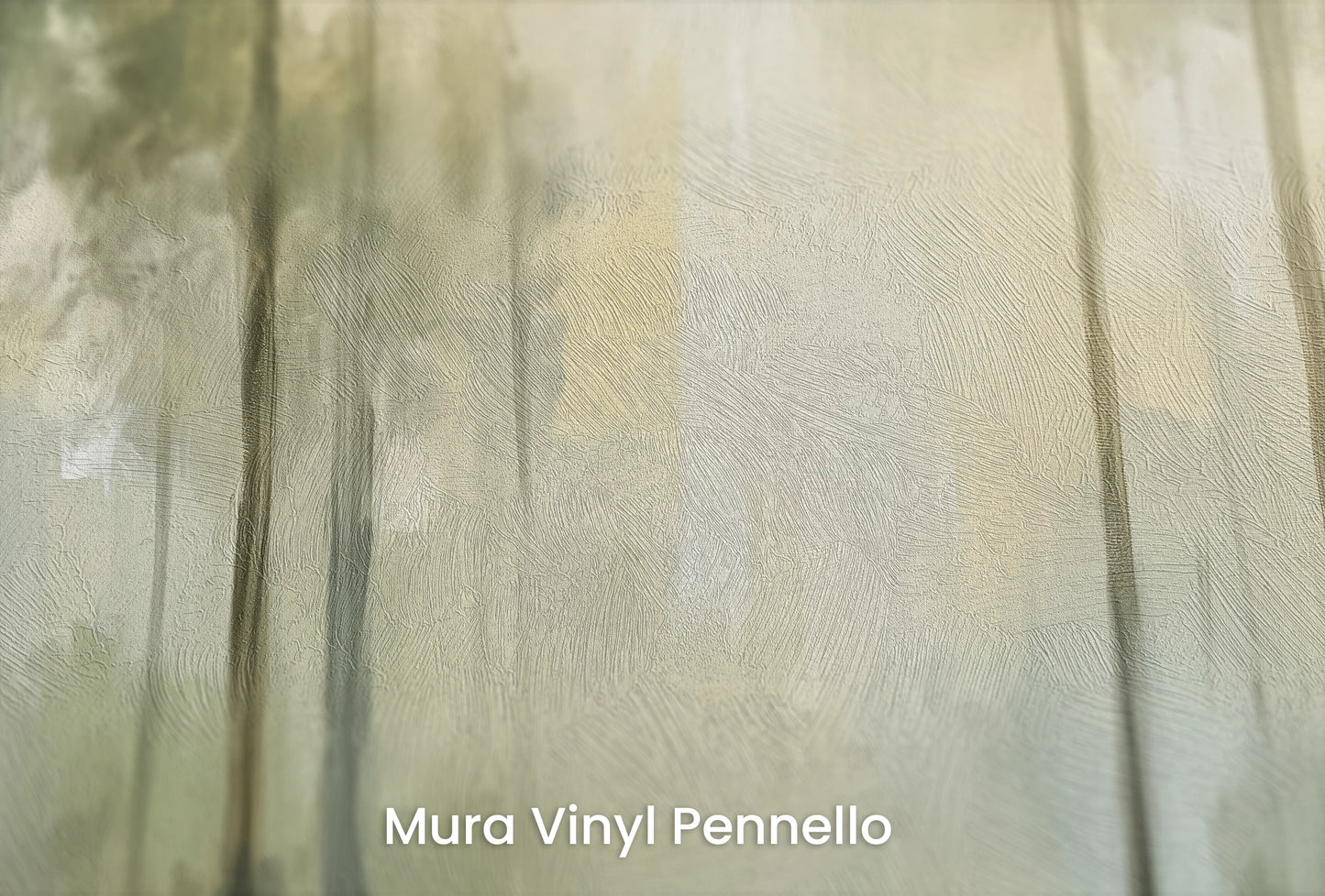 Zbliżenie na artystyczną fototapetę o nazwie Mistyczny Las na podłożu Mura Vinyl Pennello - faktura pociągnięć pędzla malarskiego.